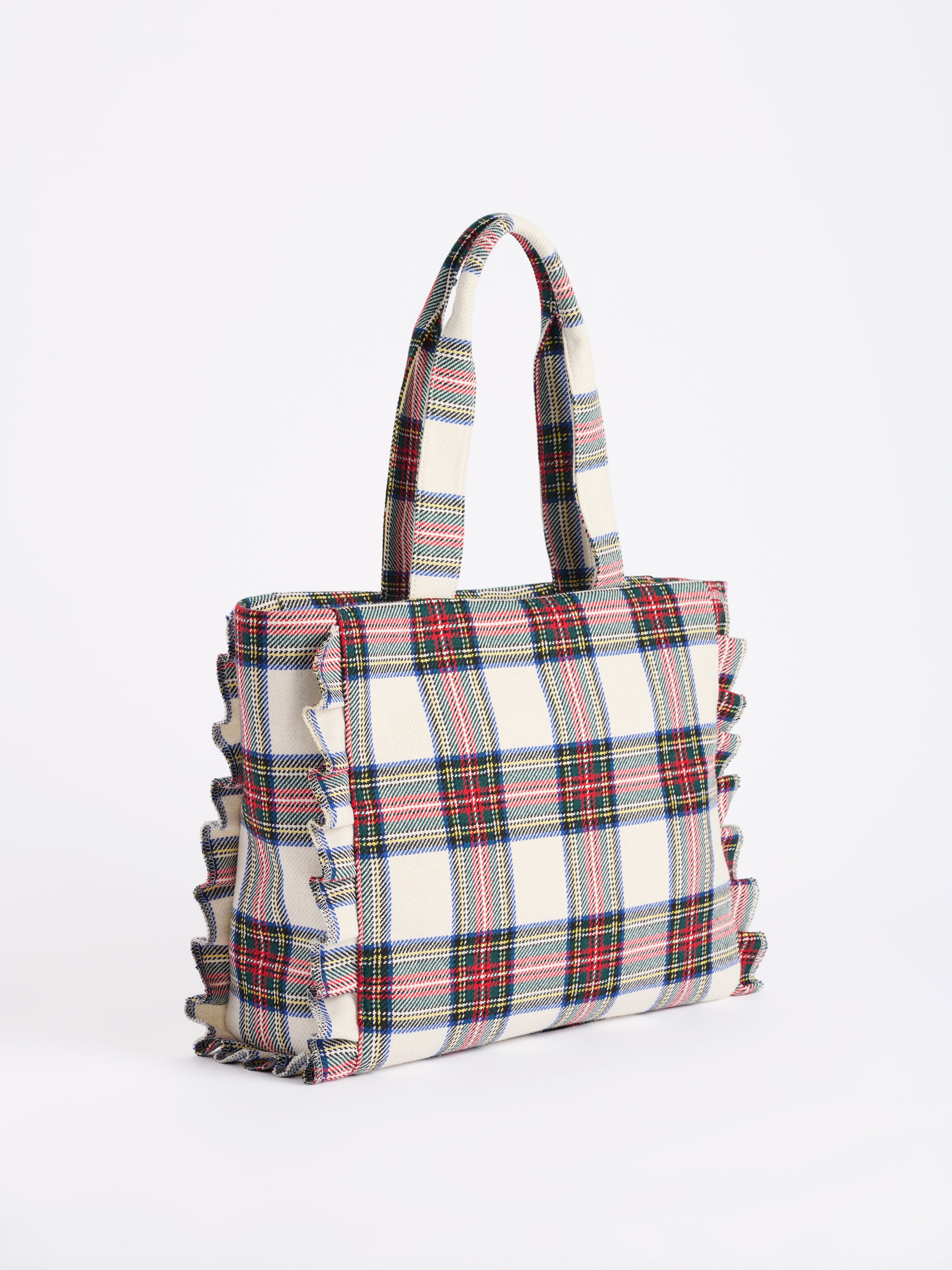 Shiraleah Scottie Ruffle Tote IVORY / OS