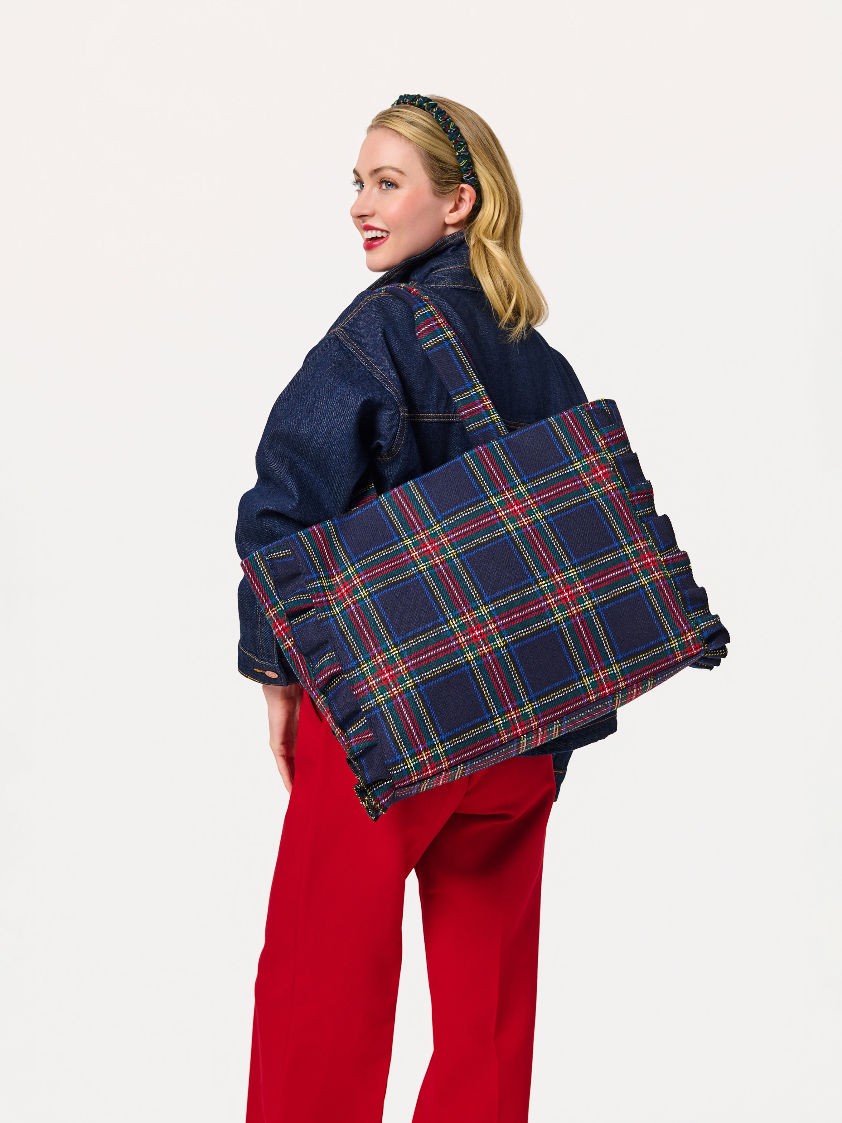Shiraleah Scottie Ruffle Tote NAVY / OS