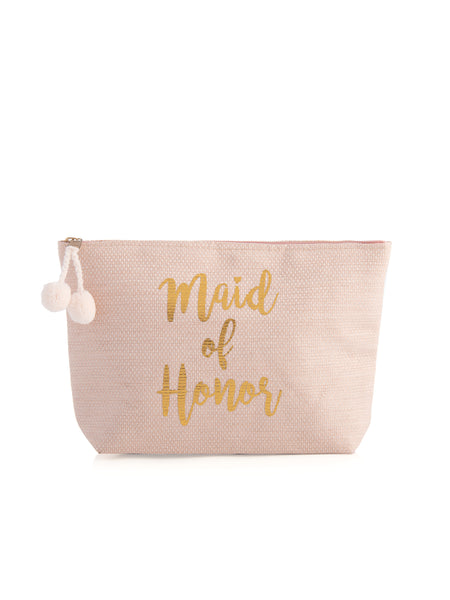 Maid Of Honor Zip Pouch,Blush