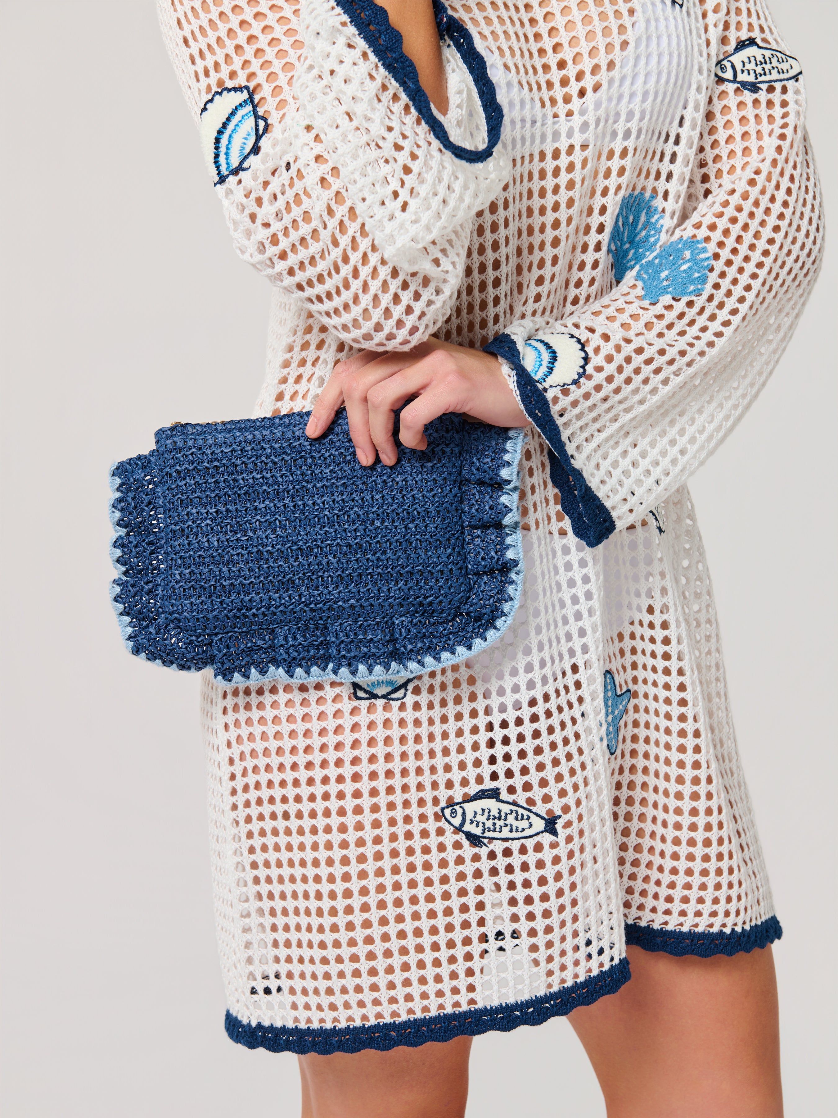 Shiraleah Arabella Zip Pouch NAVY