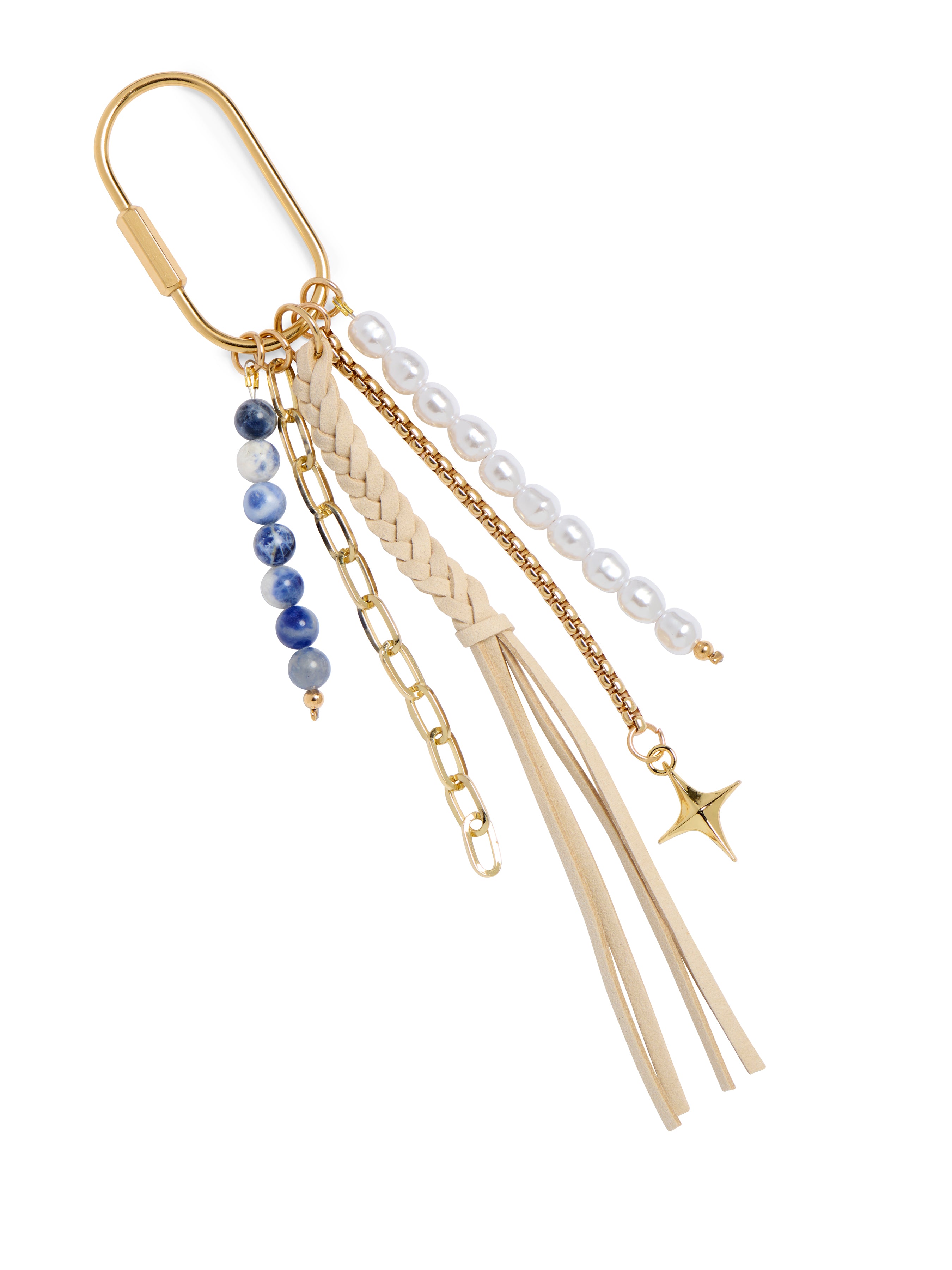 Shiraleah Tassel Bag Charm/Key Ring IVORY