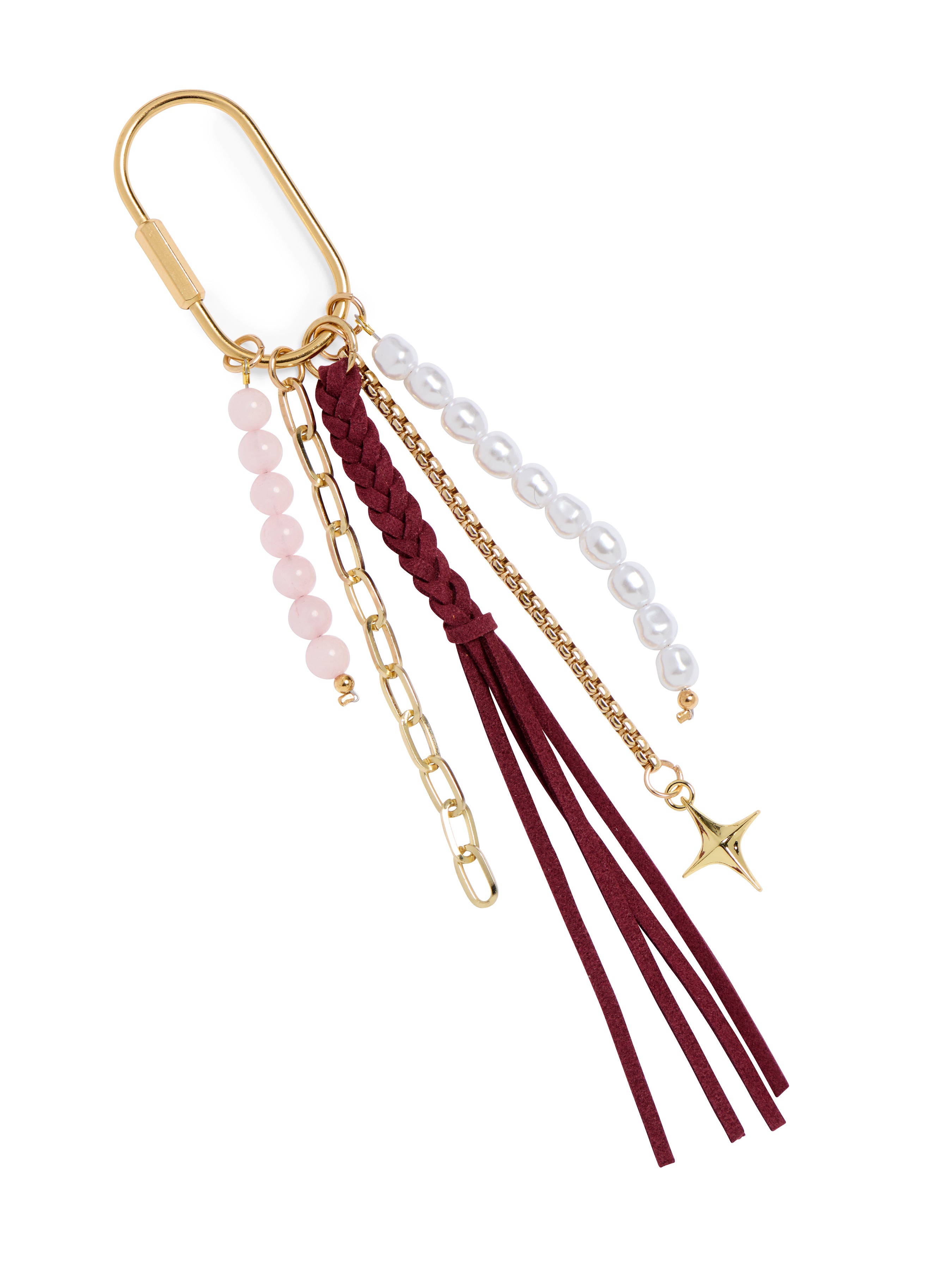 Shiraleah Tassel Bag Charm/Key Ring WINE