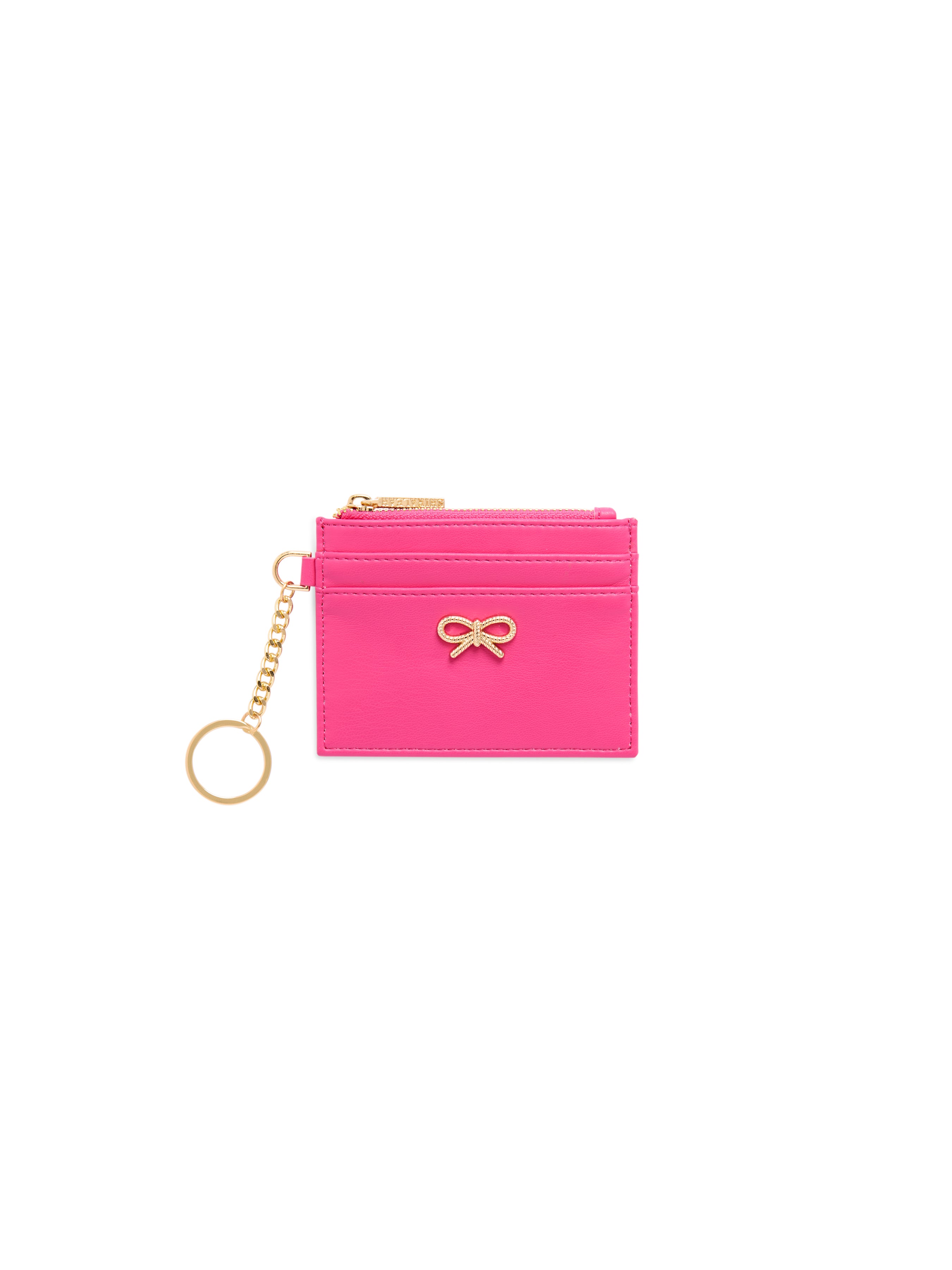 Shiraleah Bow Card Case/Key Ring PINK / OS