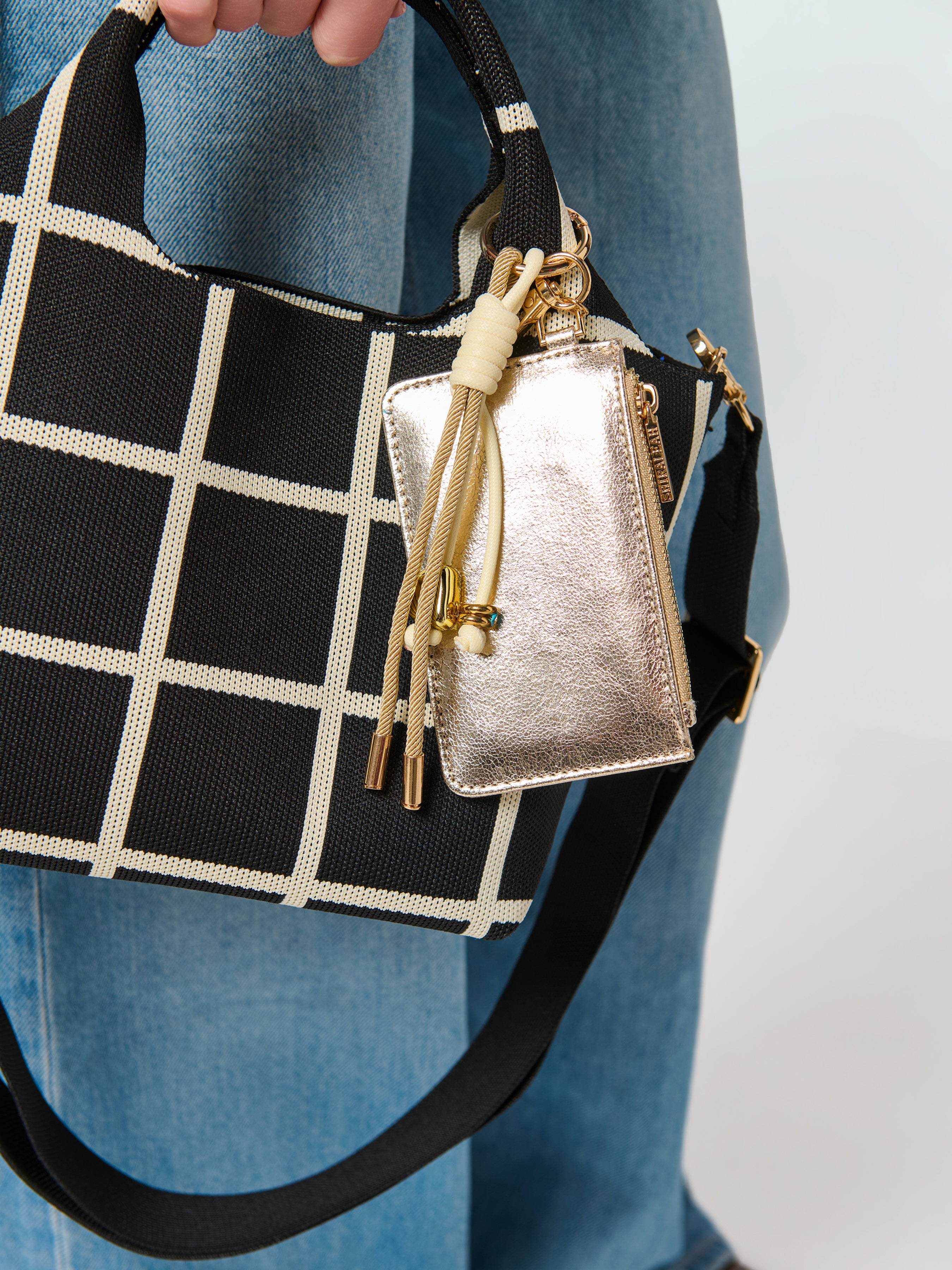 Shiraleah Zippy Card Case/Bag Charm GOLD / OS
