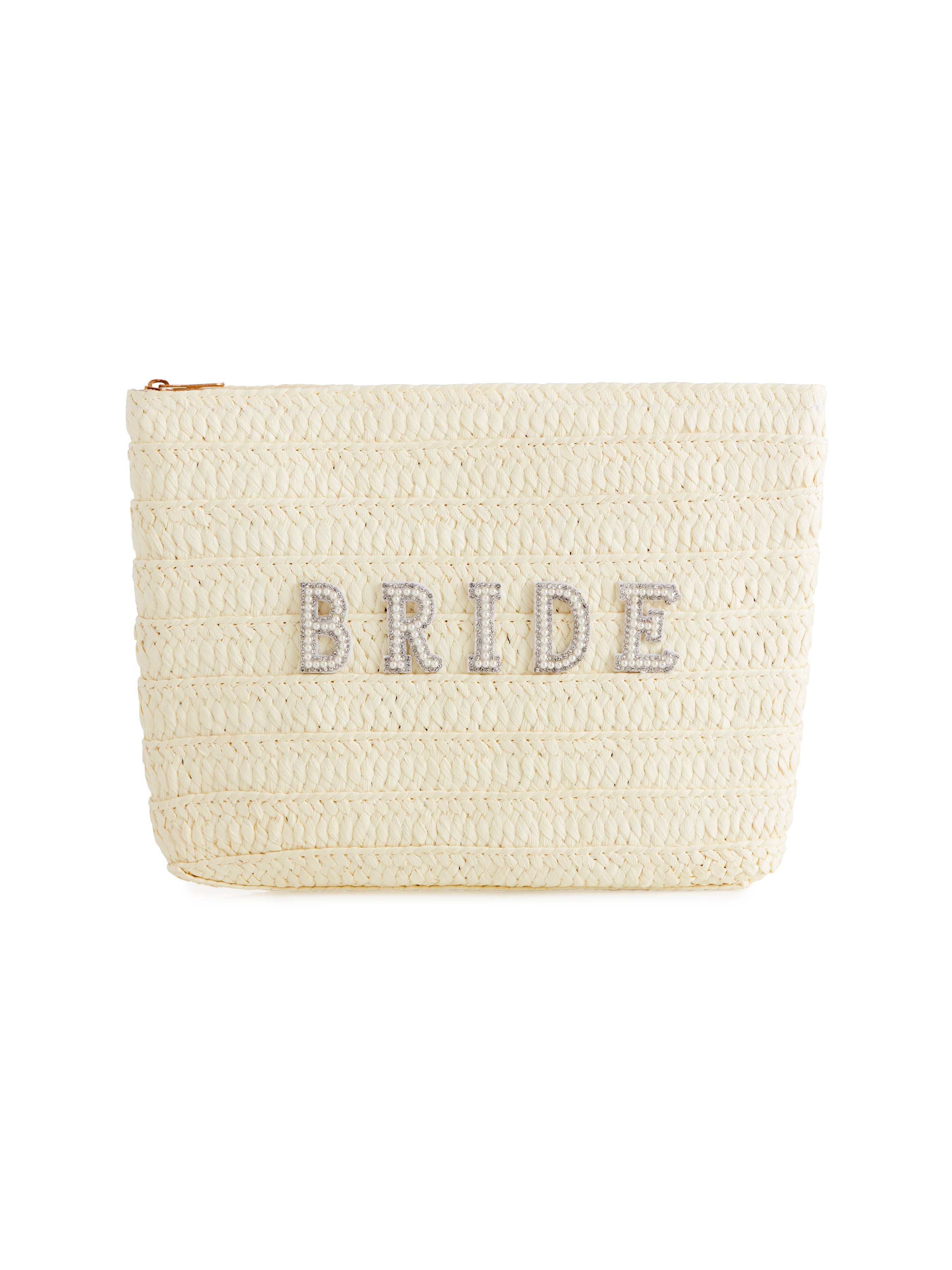 Shiraleah "Bride" Zip Pouch, Ivory