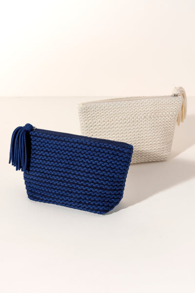 Shiraleah Mavis Zip Pouch, Navy - FINAL SALE ONLY