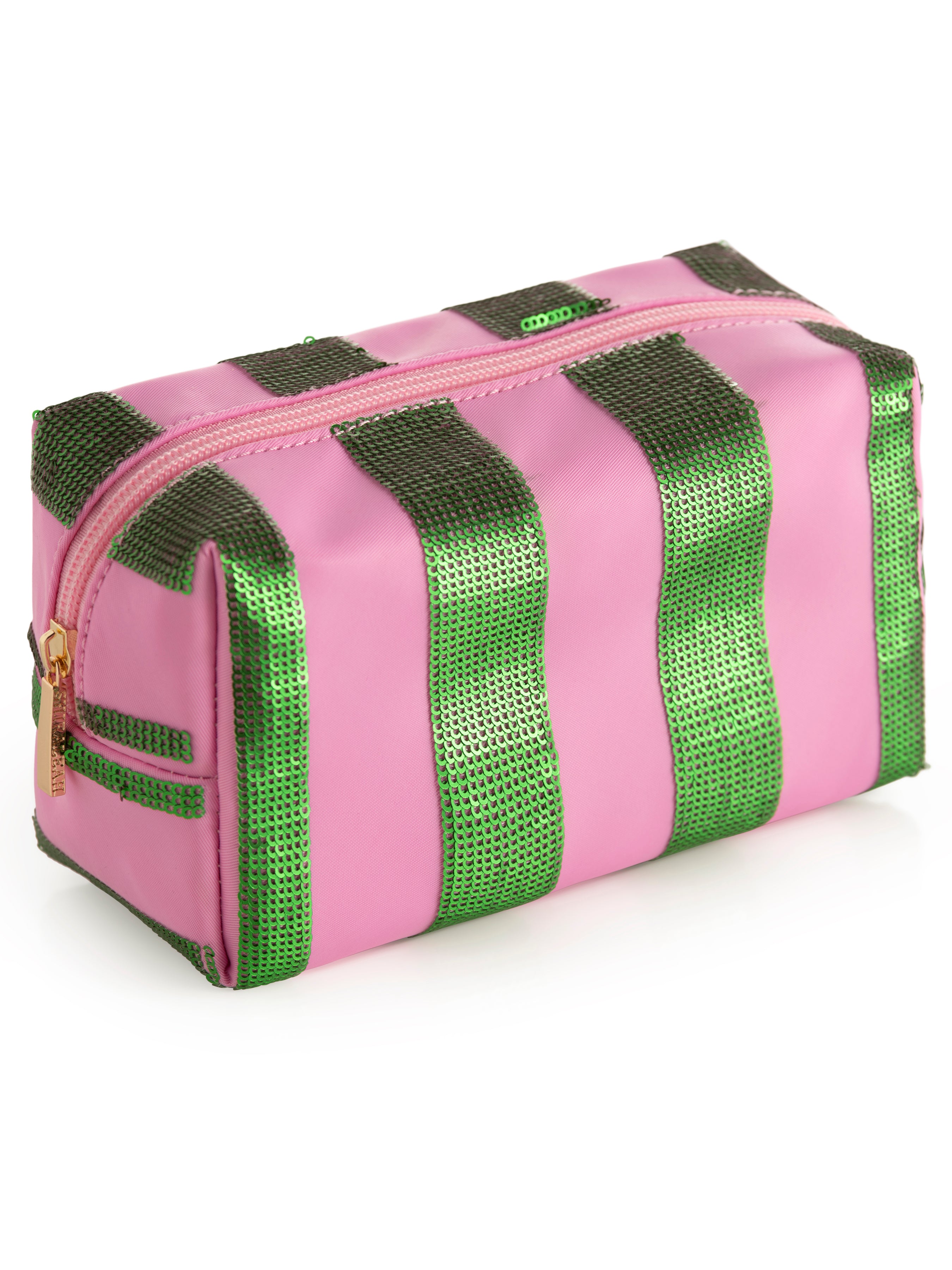 Shiraleah Cara Stripe Zip Pouch, Green