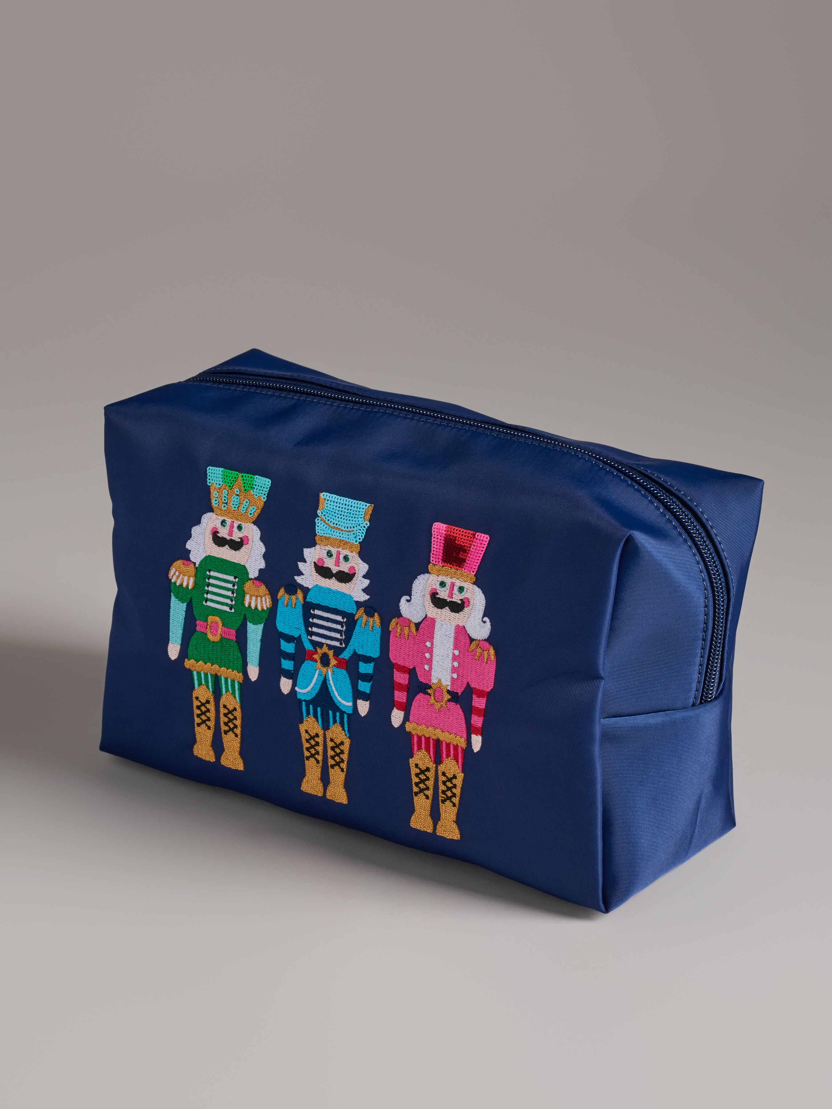 Shiraleah Cara Nutcracker Zip Pouch NAVY