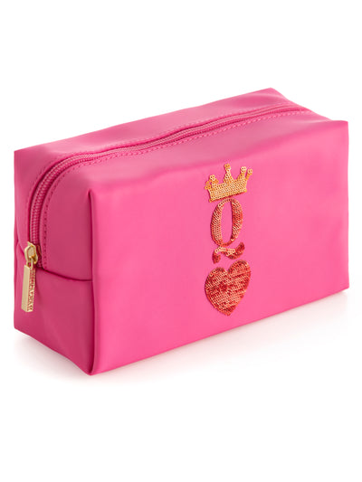 Shiraleah Cara Queen Of Hearts Zip Pouch, Pink