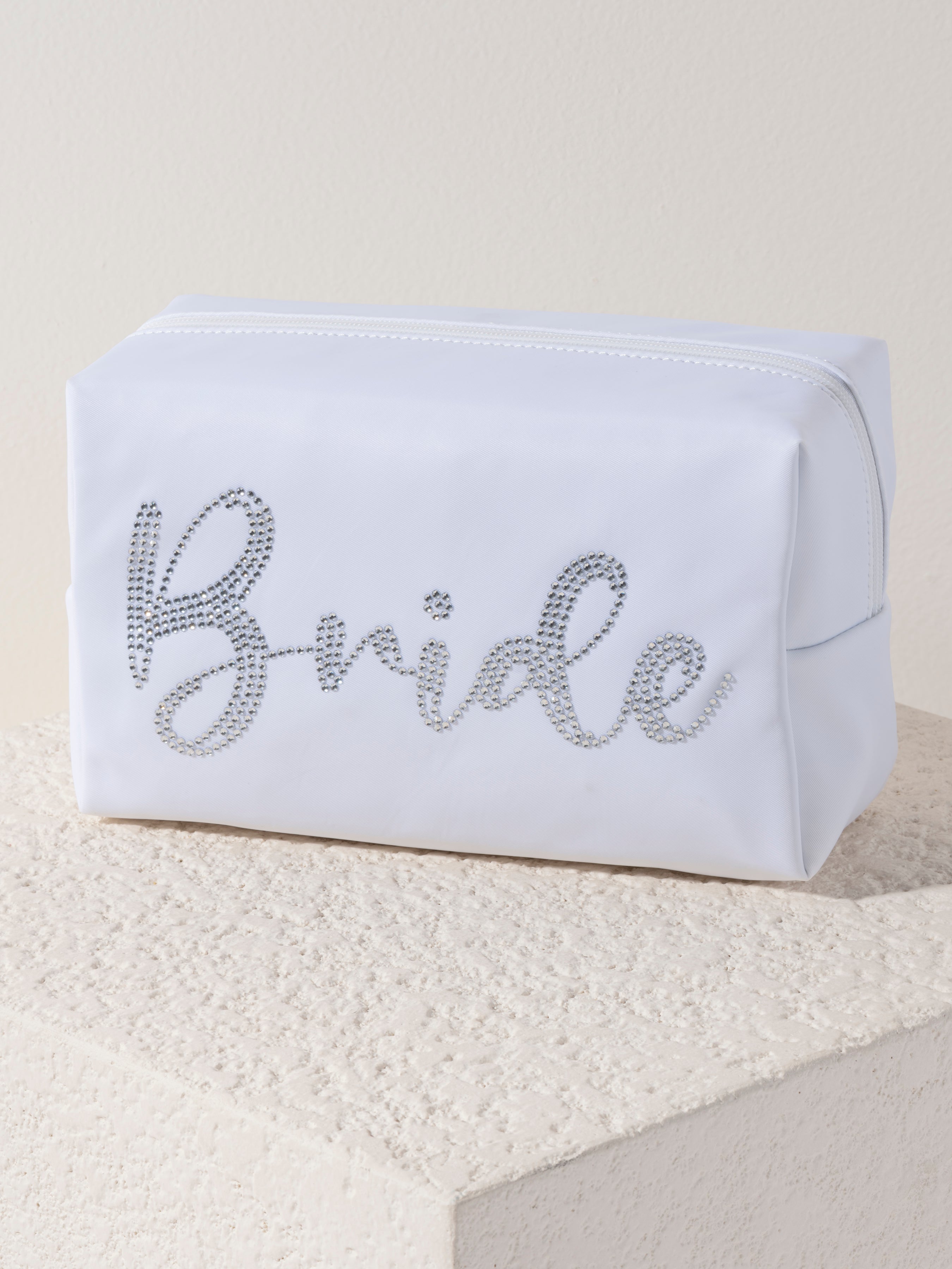 Shiraleah "Bride" Zip Pouch, White