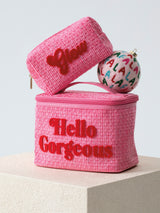 Shiraleah "Hello Gorgeous" Cosmetic Case, Pink