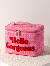 Shiraleah "Hello Gorgeous" Cosmetic Case, Pink