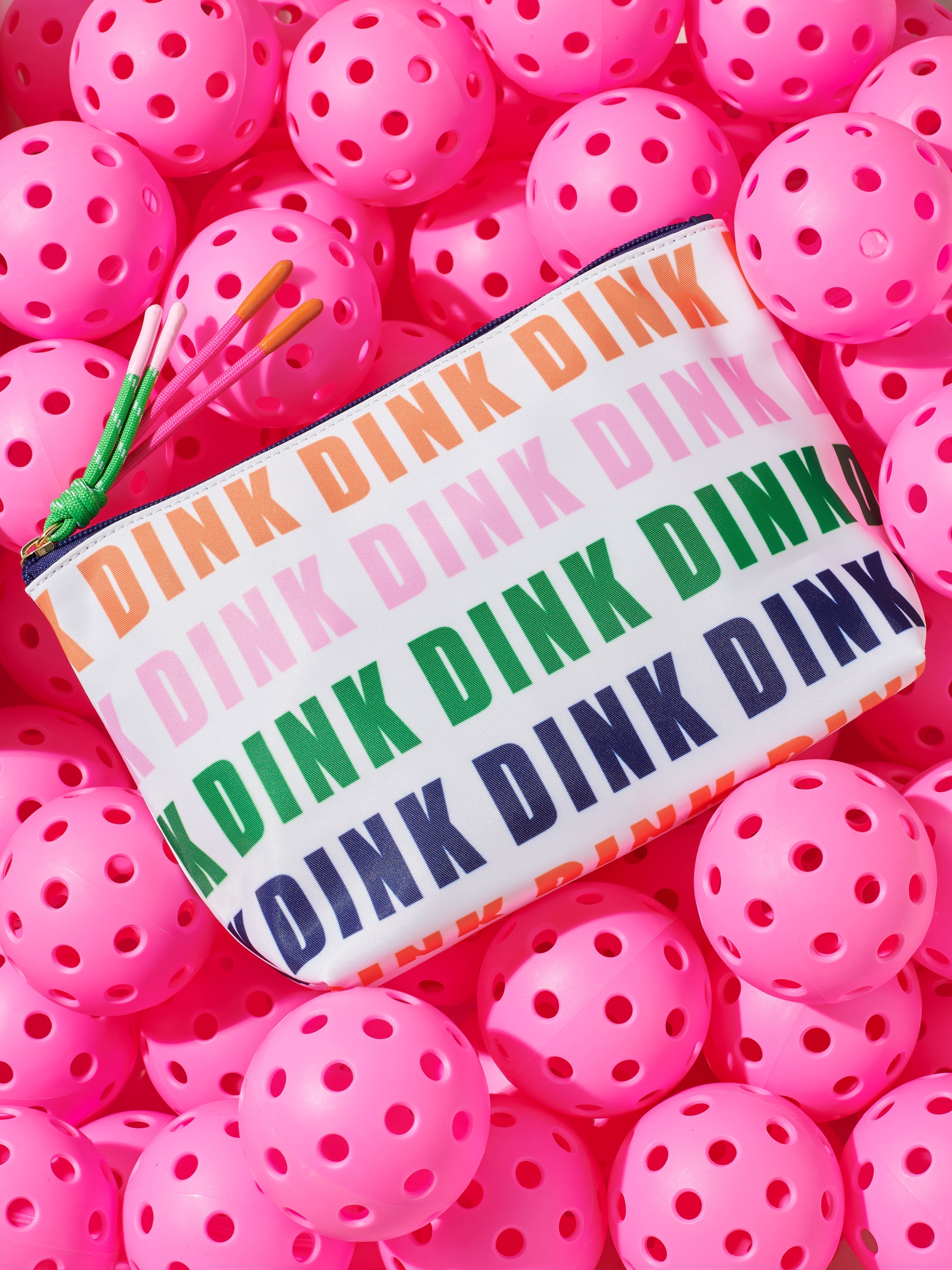 Shiraleah "Dink Dink Dink" Large Zip Pouch, Multi