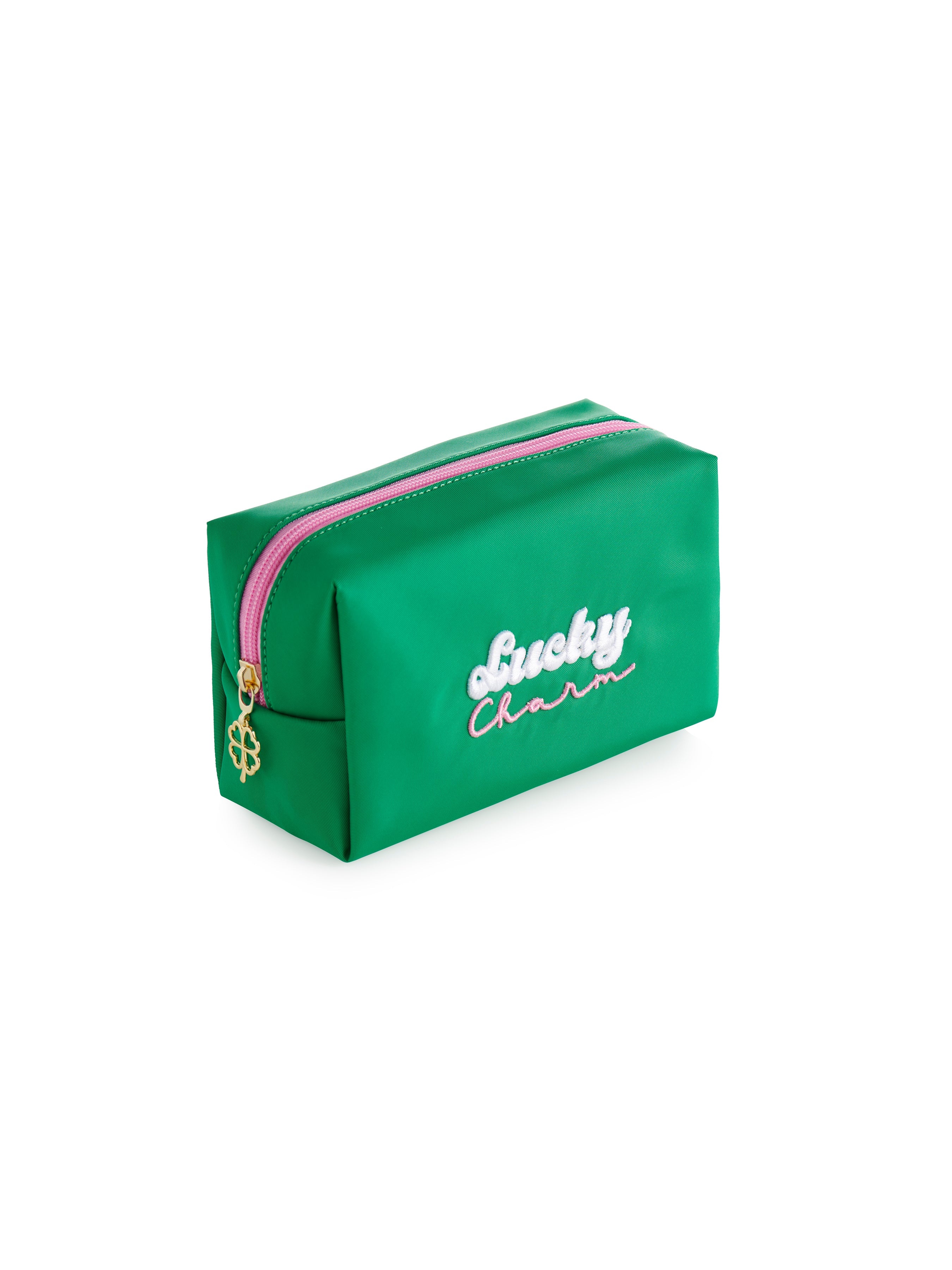 Shiraleah "Lucky Charm" Small Zip Pouch, Green