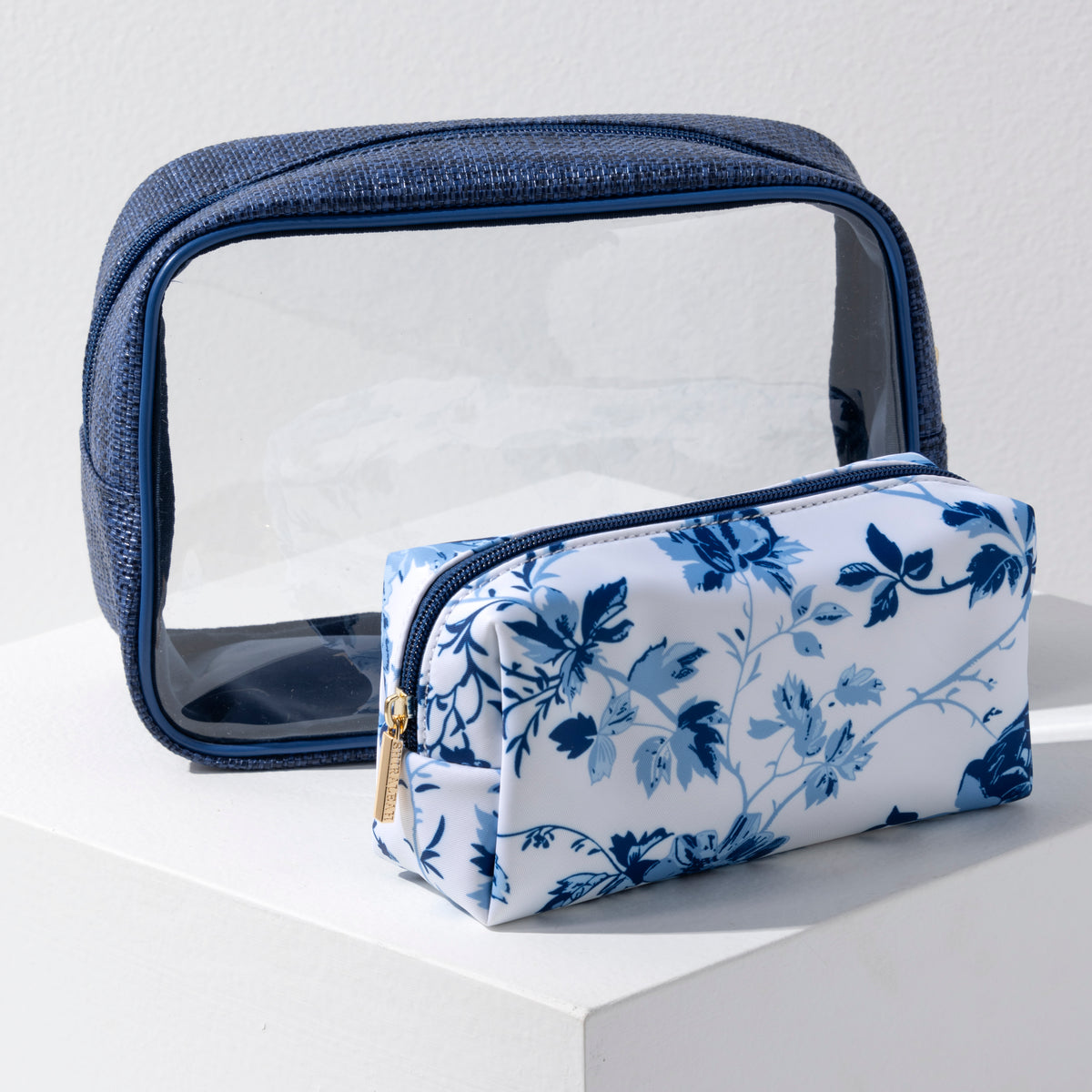 Shiraleah Pretty Set Of 2 Cosmetic Cases, Blue display picture 3