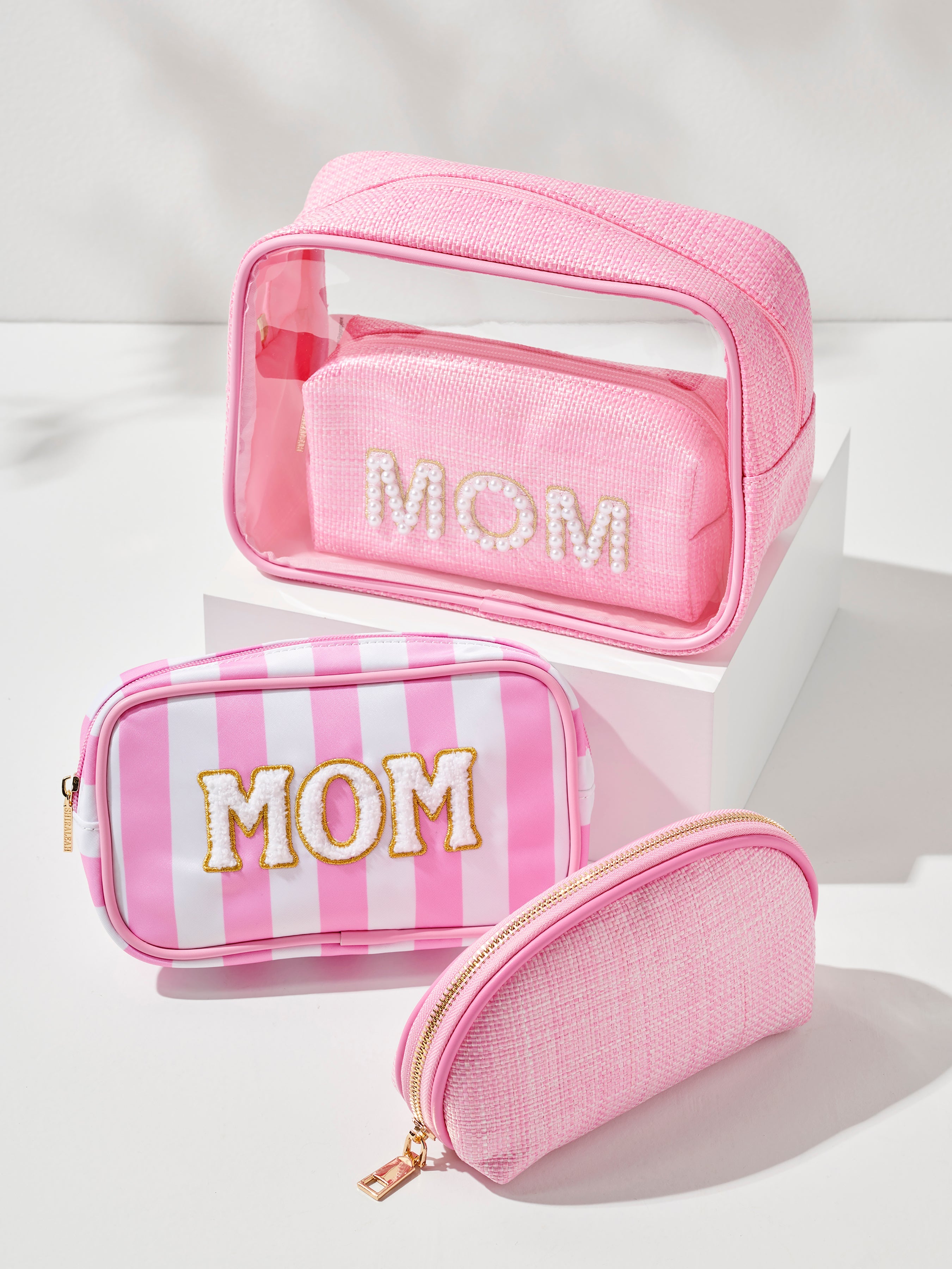 Shiraleah "Mom" Zip Pouch PINK