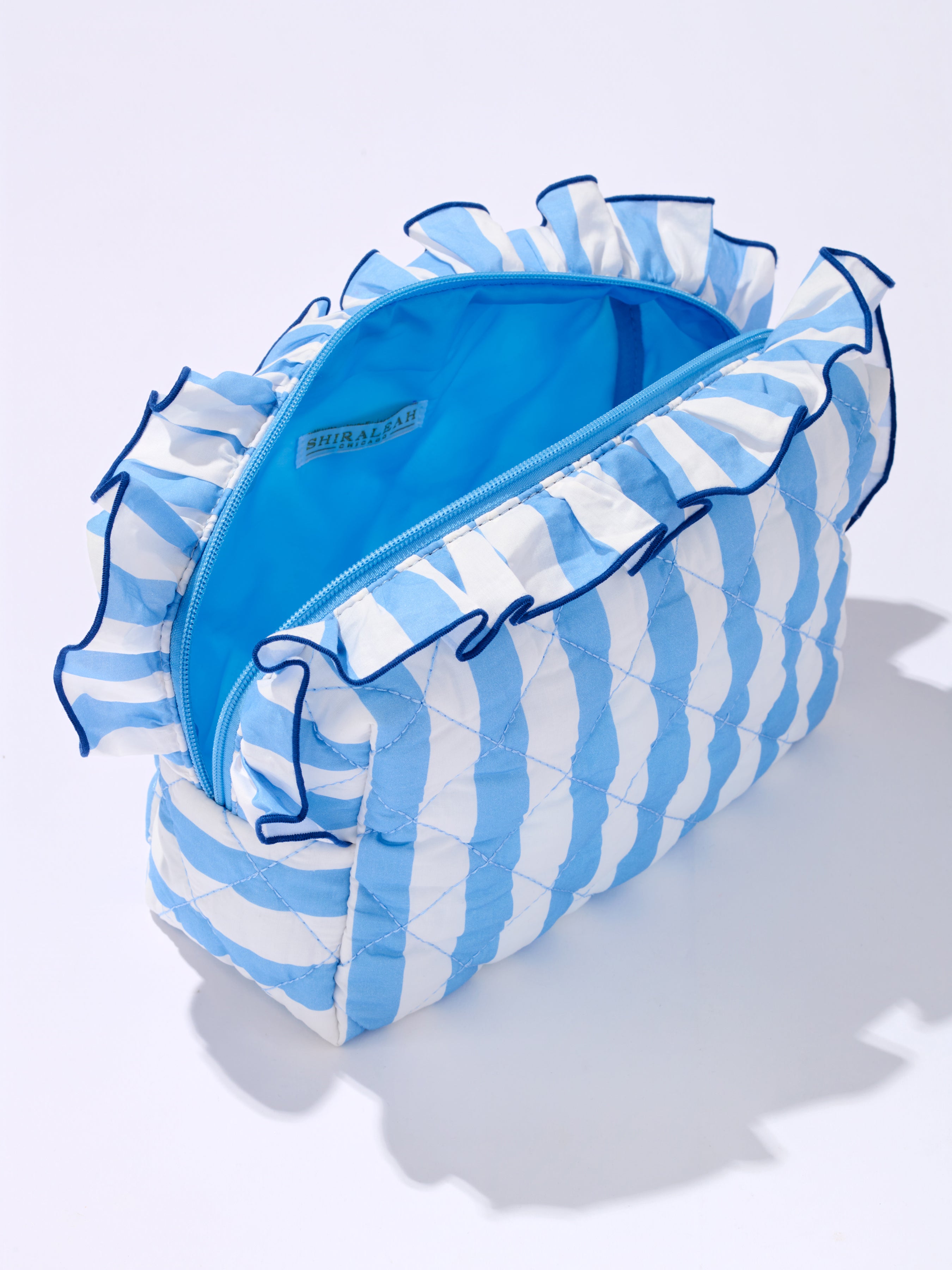 Shiraleah Fancy Large Zip Pouch BLUE