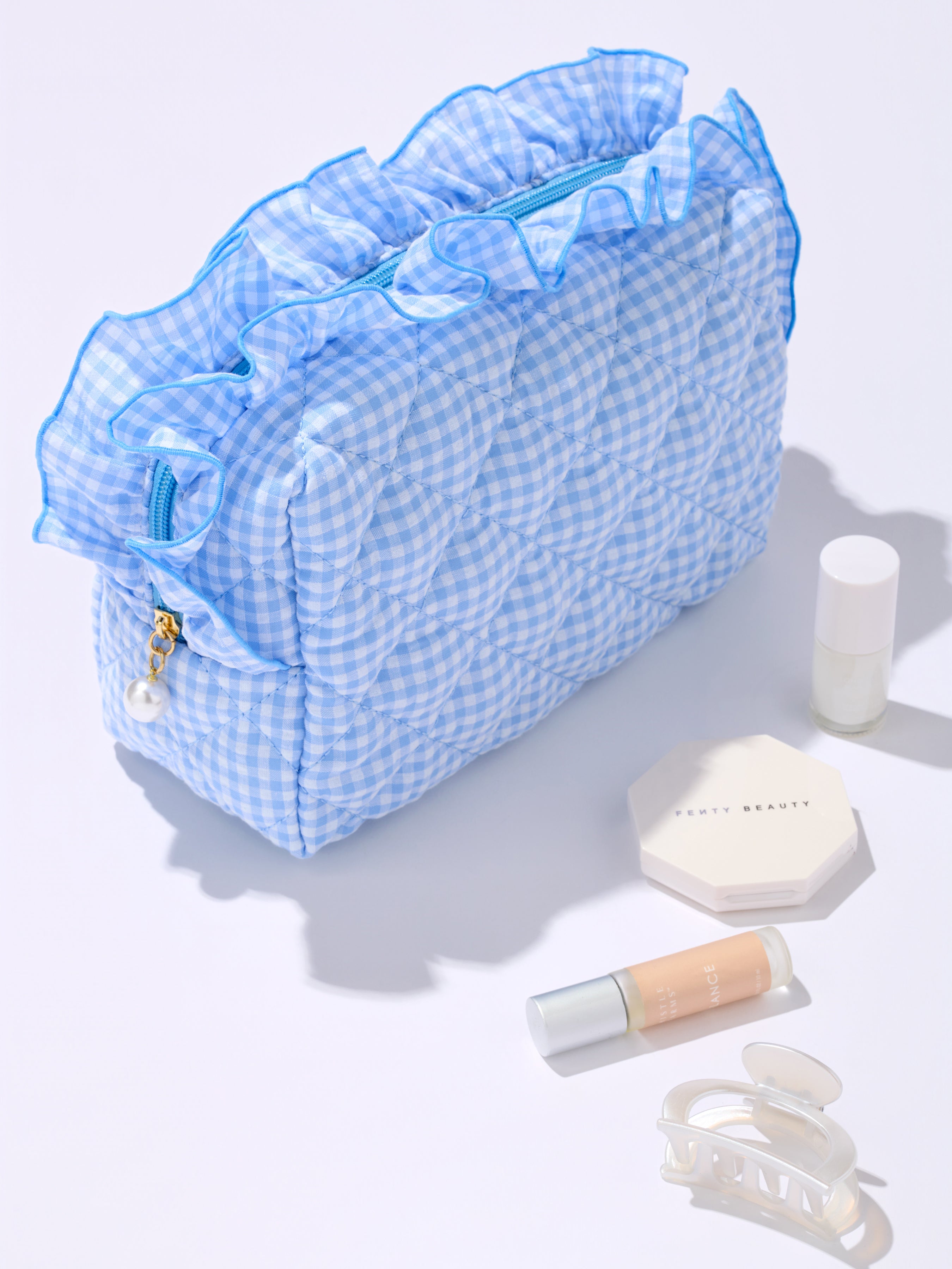 Shiraleah Fancy Large Zip Pouch SKY