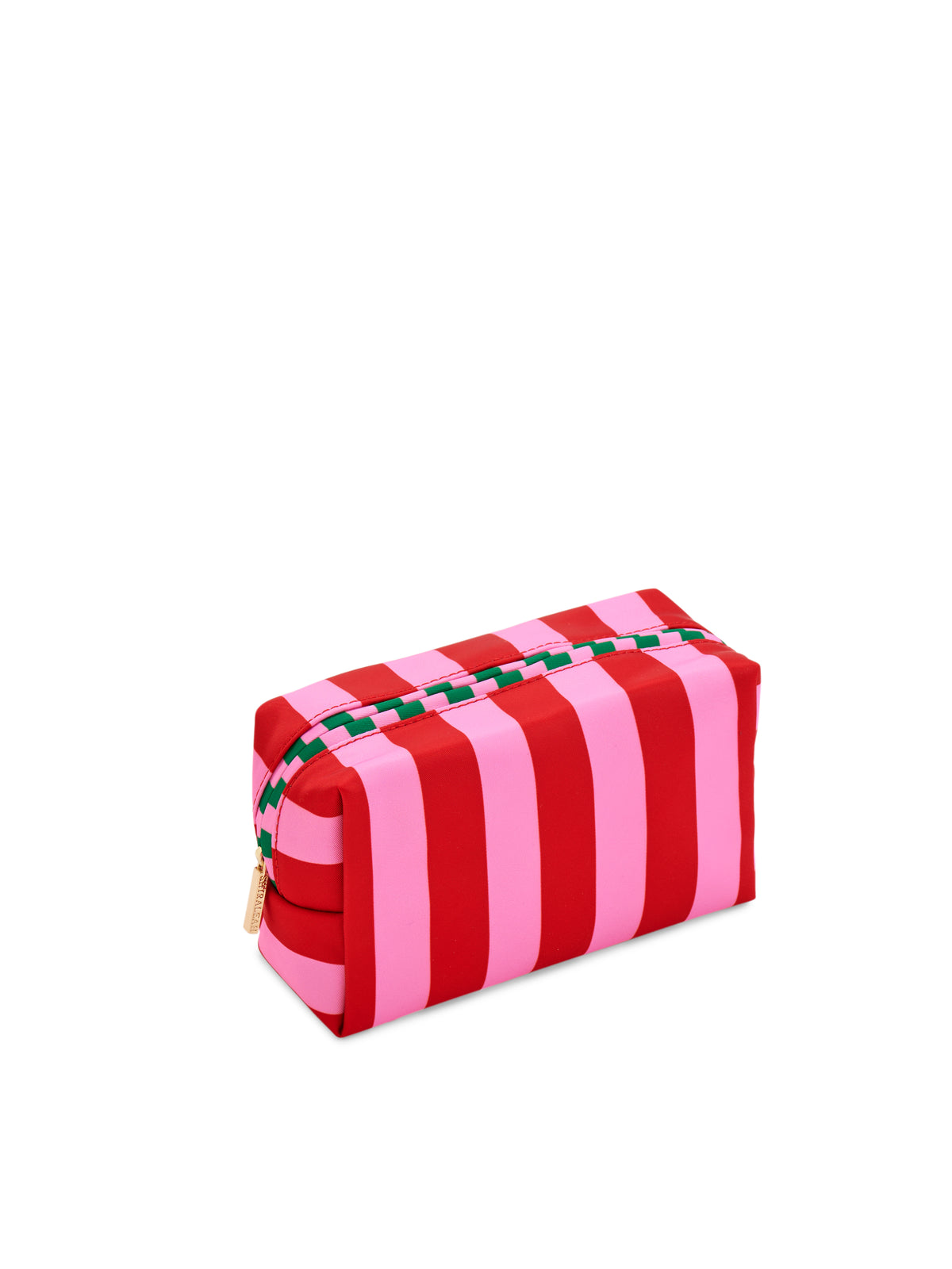 Shiraleah Stripe Small Boxy Zip Pouch, Red