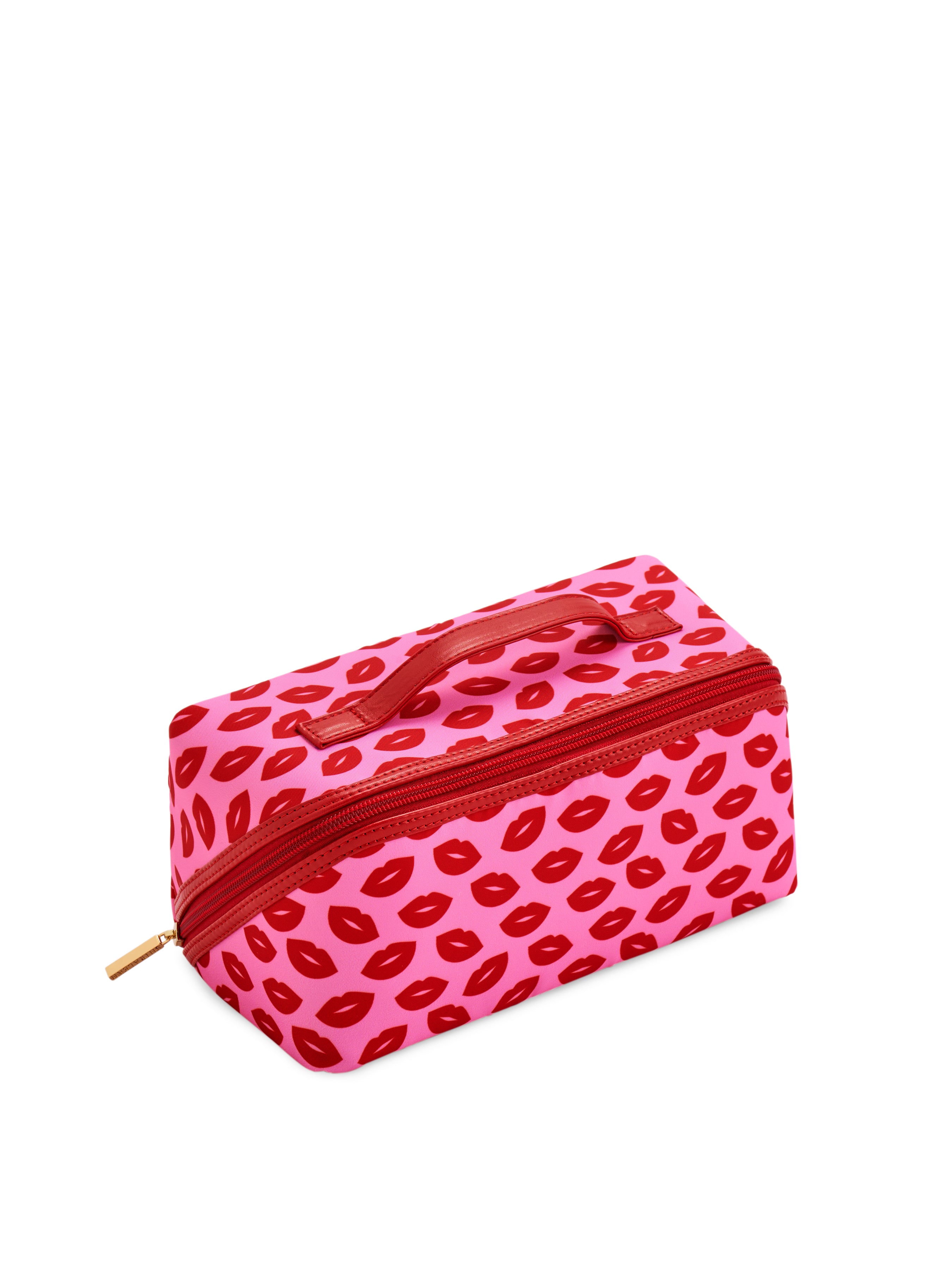 Shiraleah Lips Cosmetic Pouch, Pink