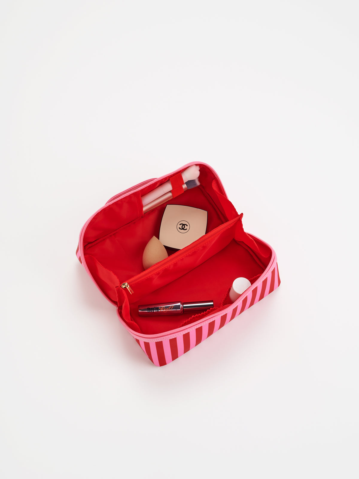 Shiraleah Holly Stripe Cosmetic Pouch, Pink