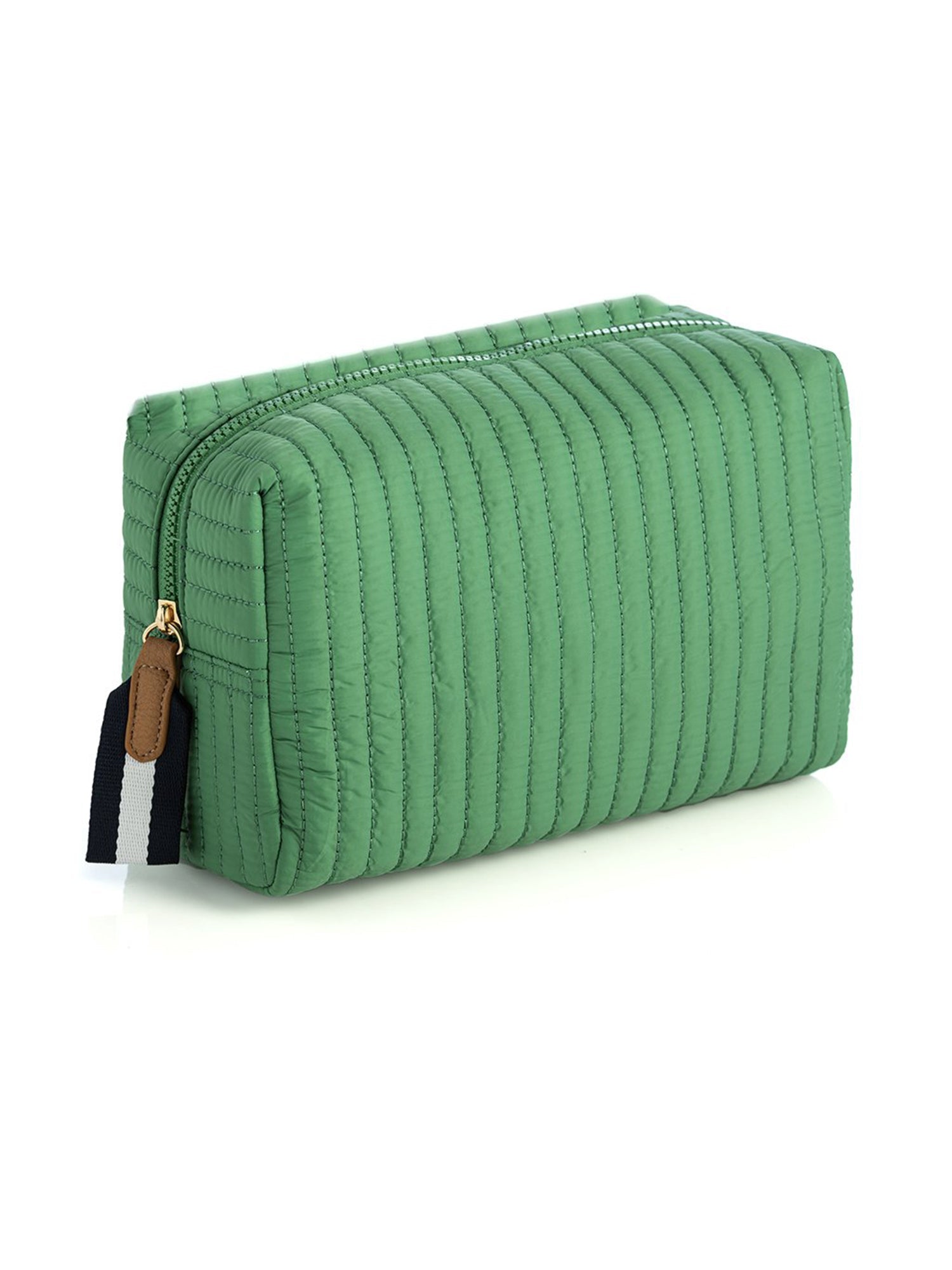 Shiraleah Ezra Large Boxy Cosmetic Pouch GREEN