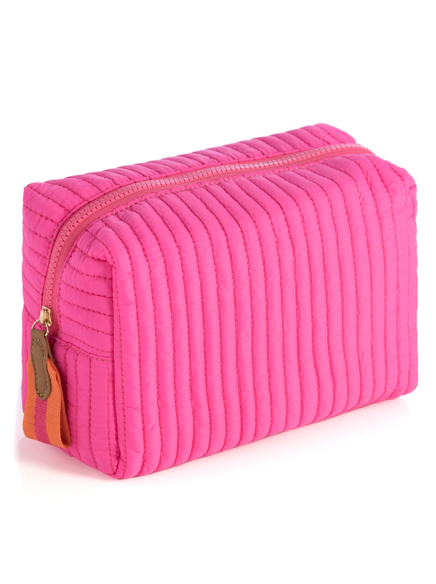 Shiraleah Ezra Large Boxy Cosmetic Pouch MAGENTA