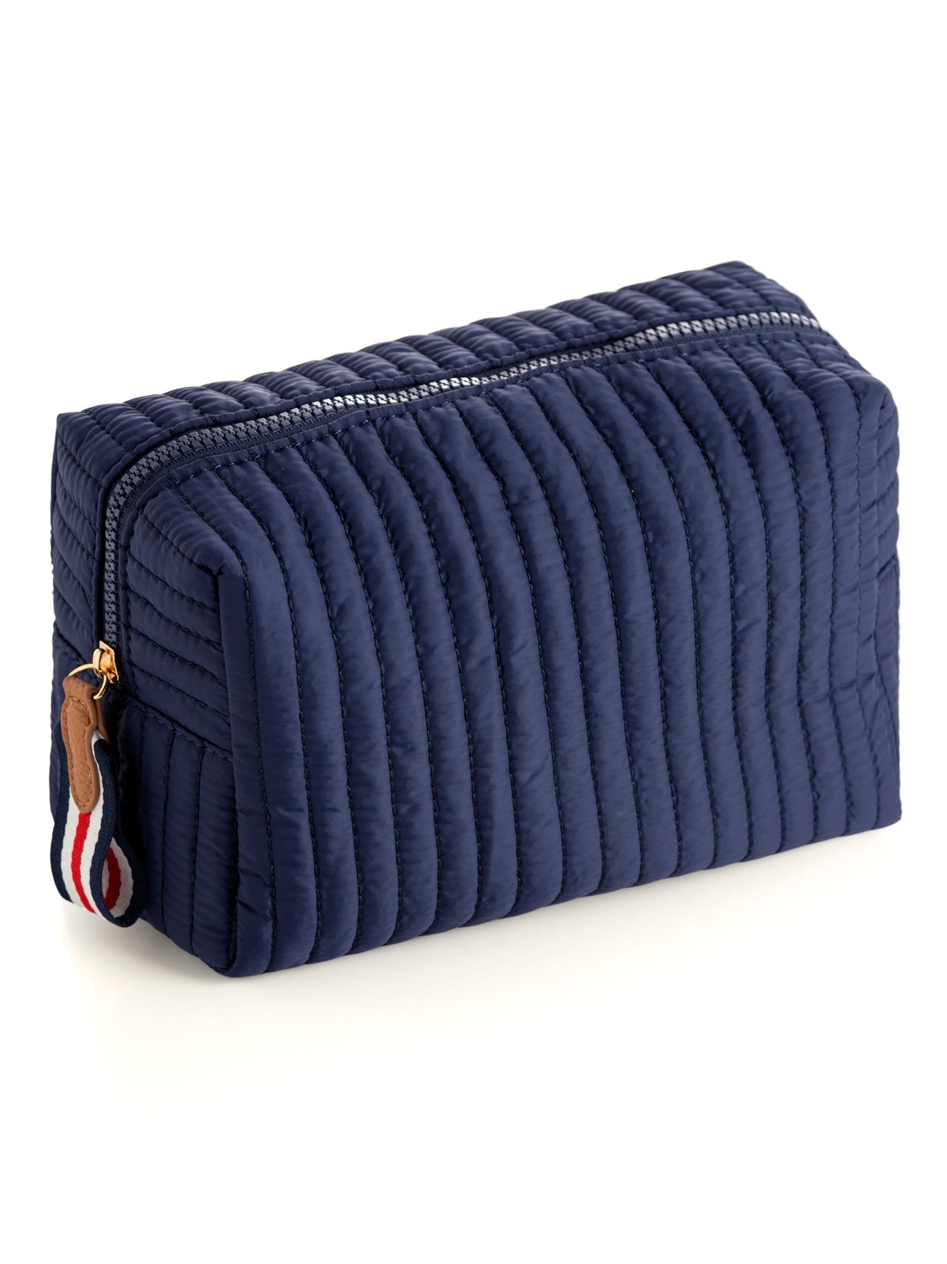 Shiraleah Ezra Large Boxy Cosmetic Pouch NAVY