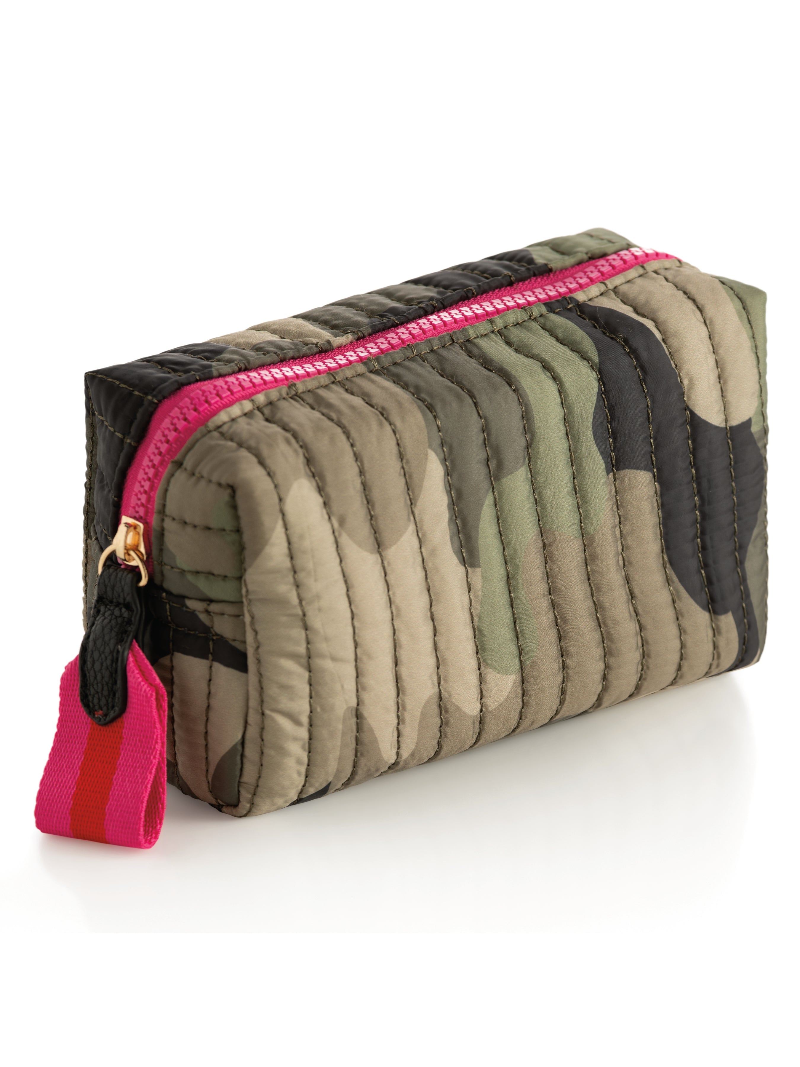 Shiraleah Ezra Small Boxy Cosmetic Pouch CAMO