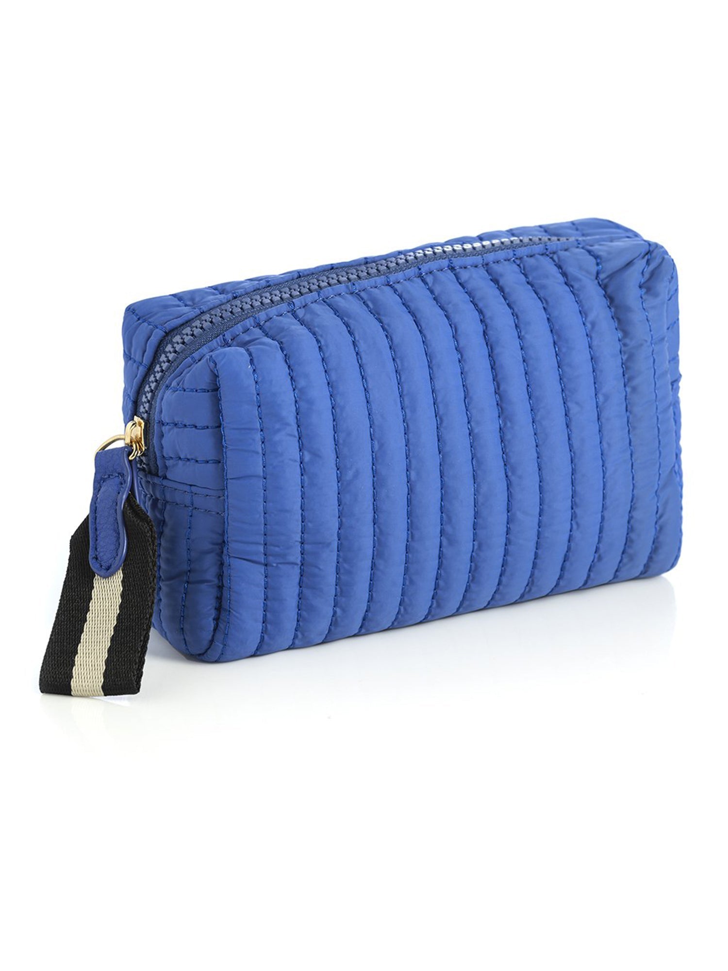 Shiraleah Ezra Small Boxy Cosmetic Pouch ULTRAMARINE