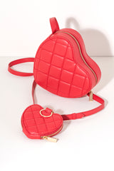 Shiraleah Sweetheart Cross-Body Bag, Red