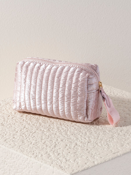 Shiraleah Logan Small Boxy Cosmetic Pouch, Rose