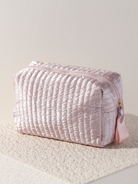 Shiraleah Logan Large Boxy Cosmetic Pouch, Rose