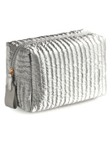 Shiraleah Logan Large Boxy Cosmetic Pouch, Silver