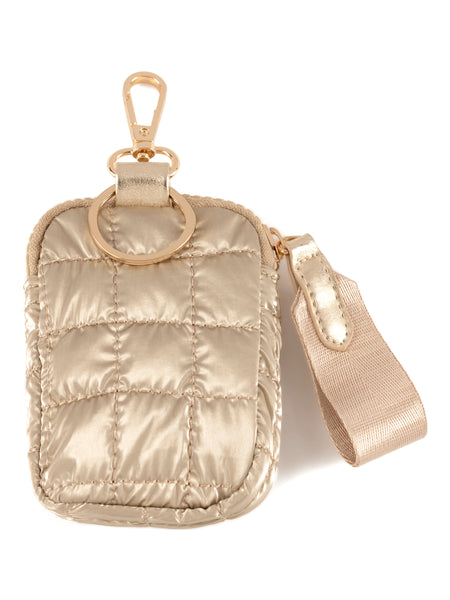 Shiraleah Logan Clip-On Pouch, Gold