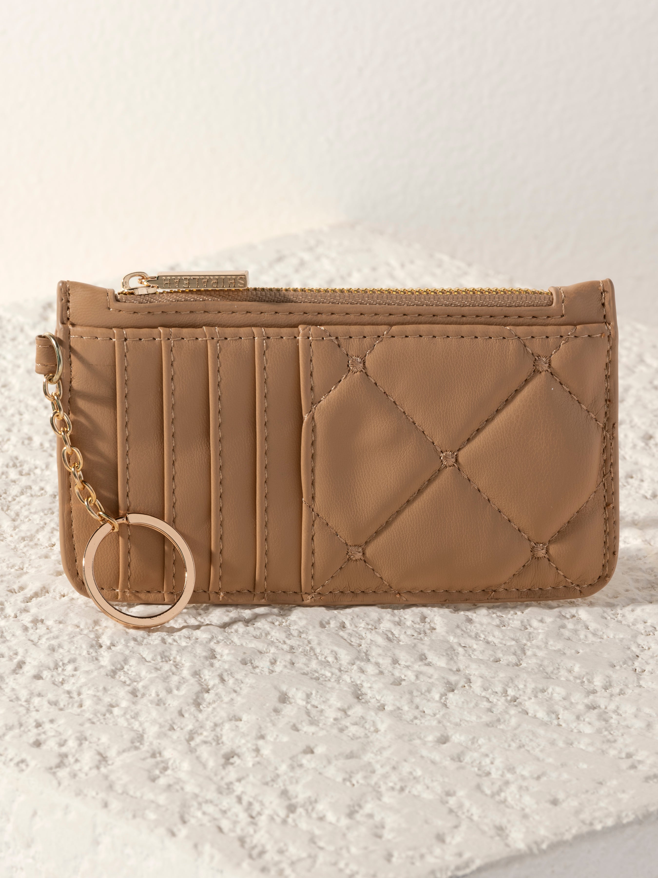 Shiraleah Mademoiselle Card Case, Tan