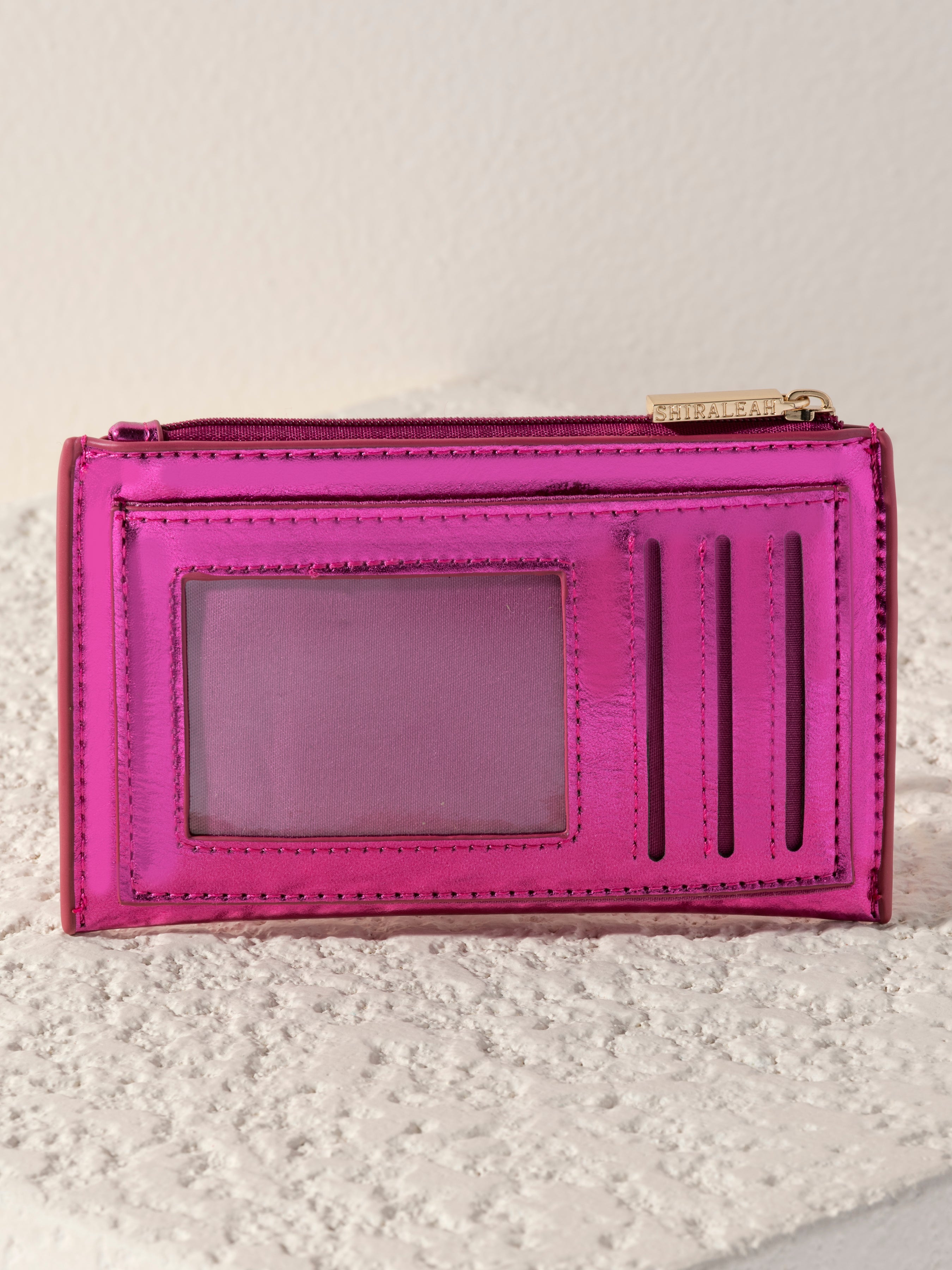 Shiraleah Maddie Card Case, Magenta