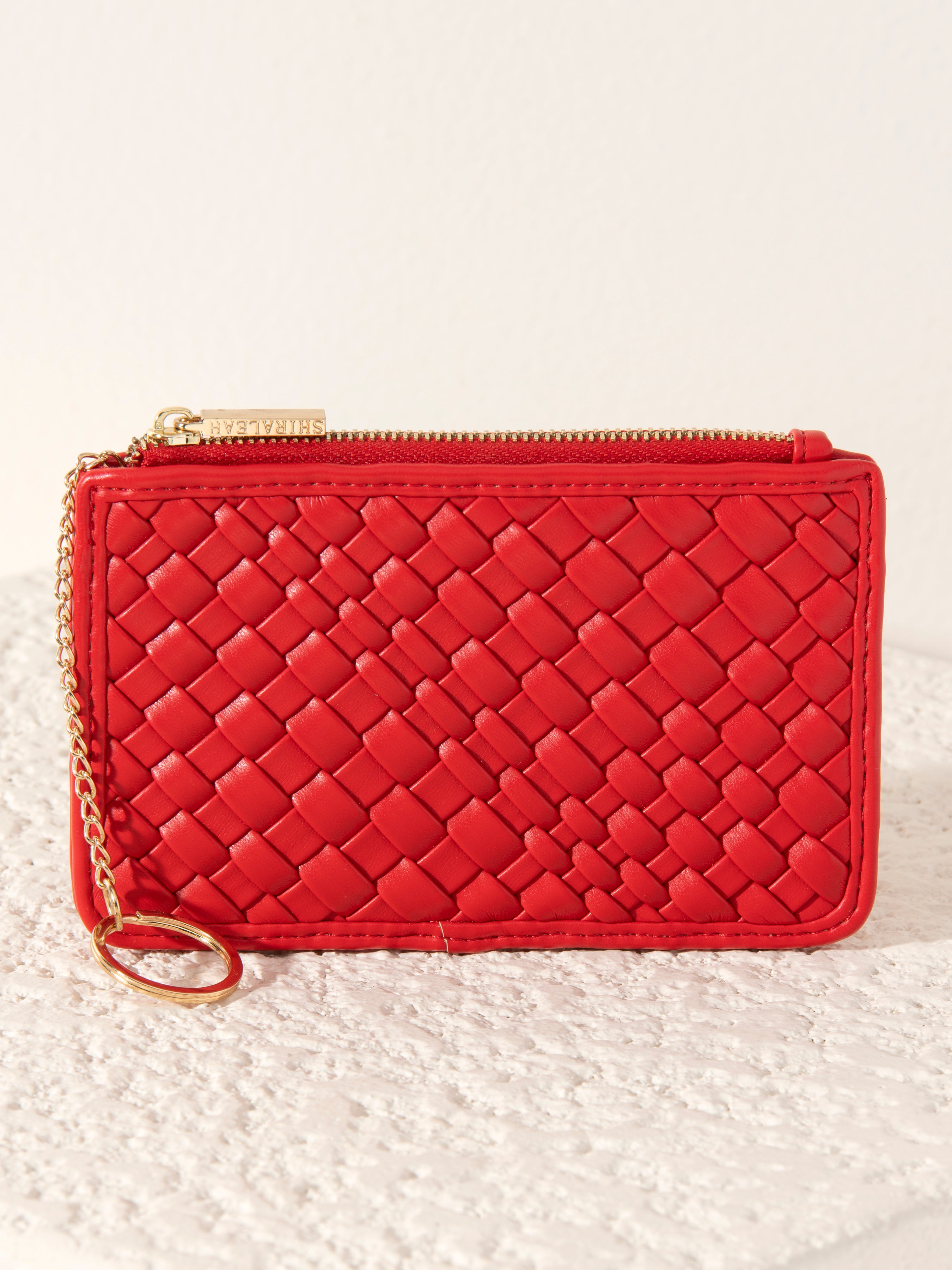 Shiraleah Blythe Mini Zip Pouch, Red