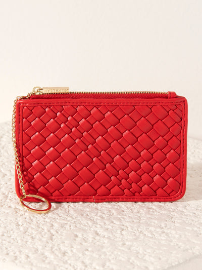 Shiraleah Blythe Mini Zip Pouch, Red