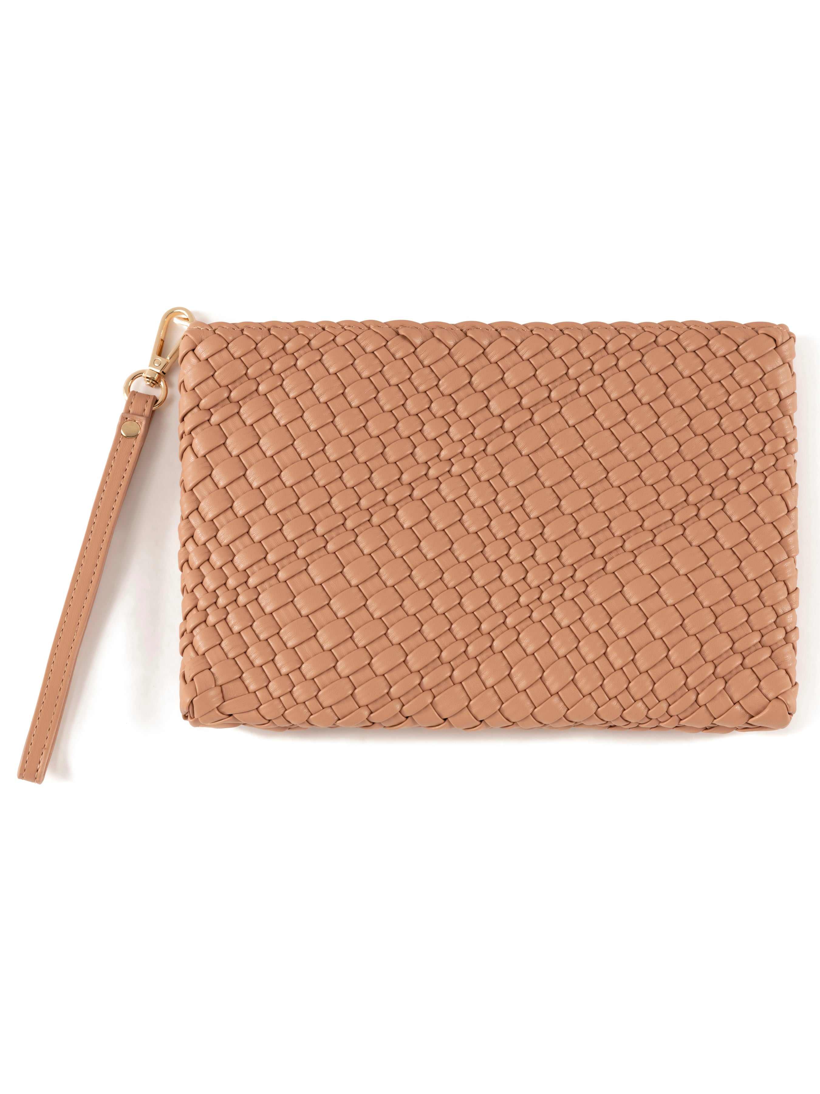 Shiraleah Blythe Zip Wristlet, Almond