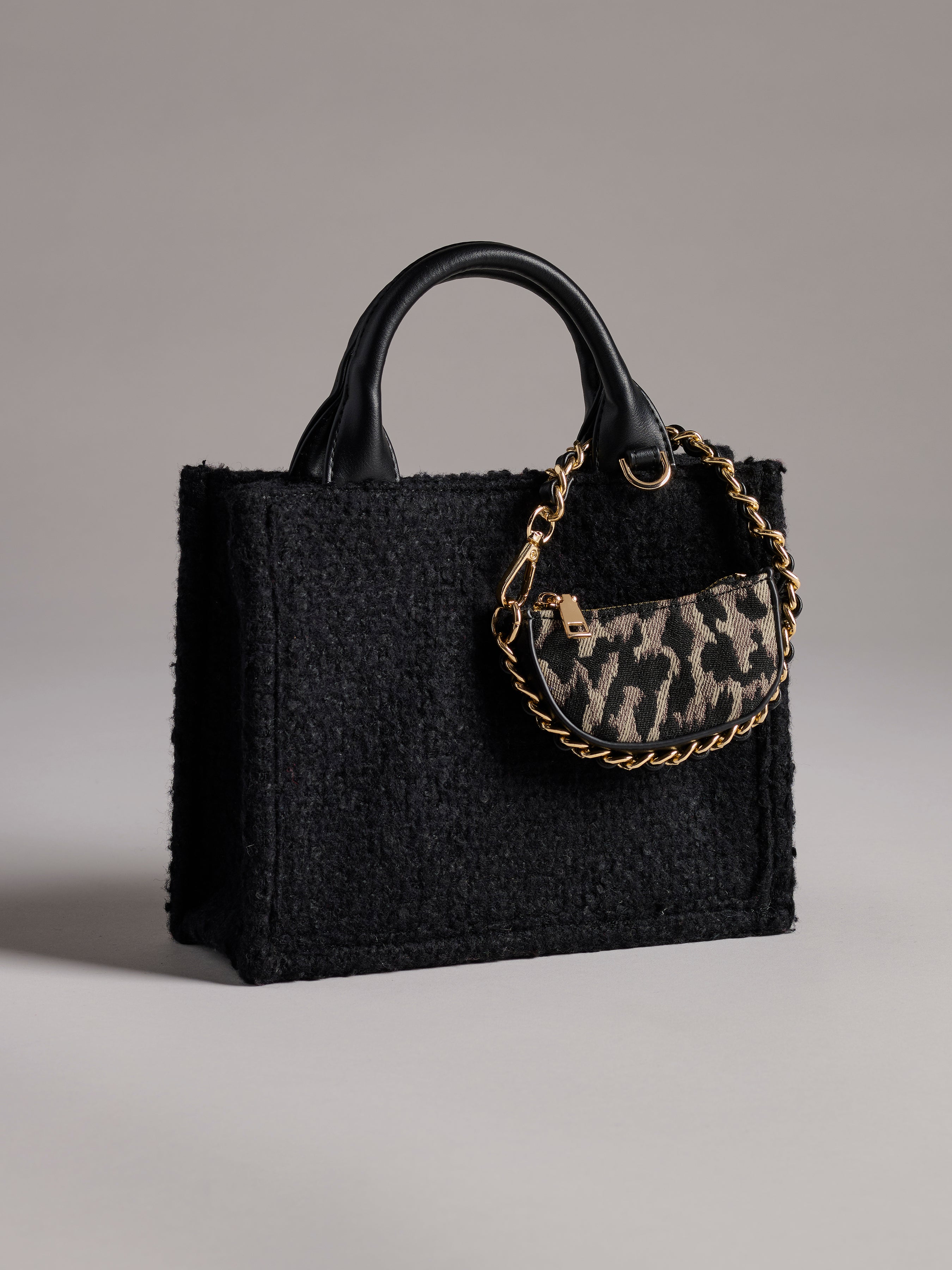 Shiraleah Leo Mini Bag Charm, Leopard