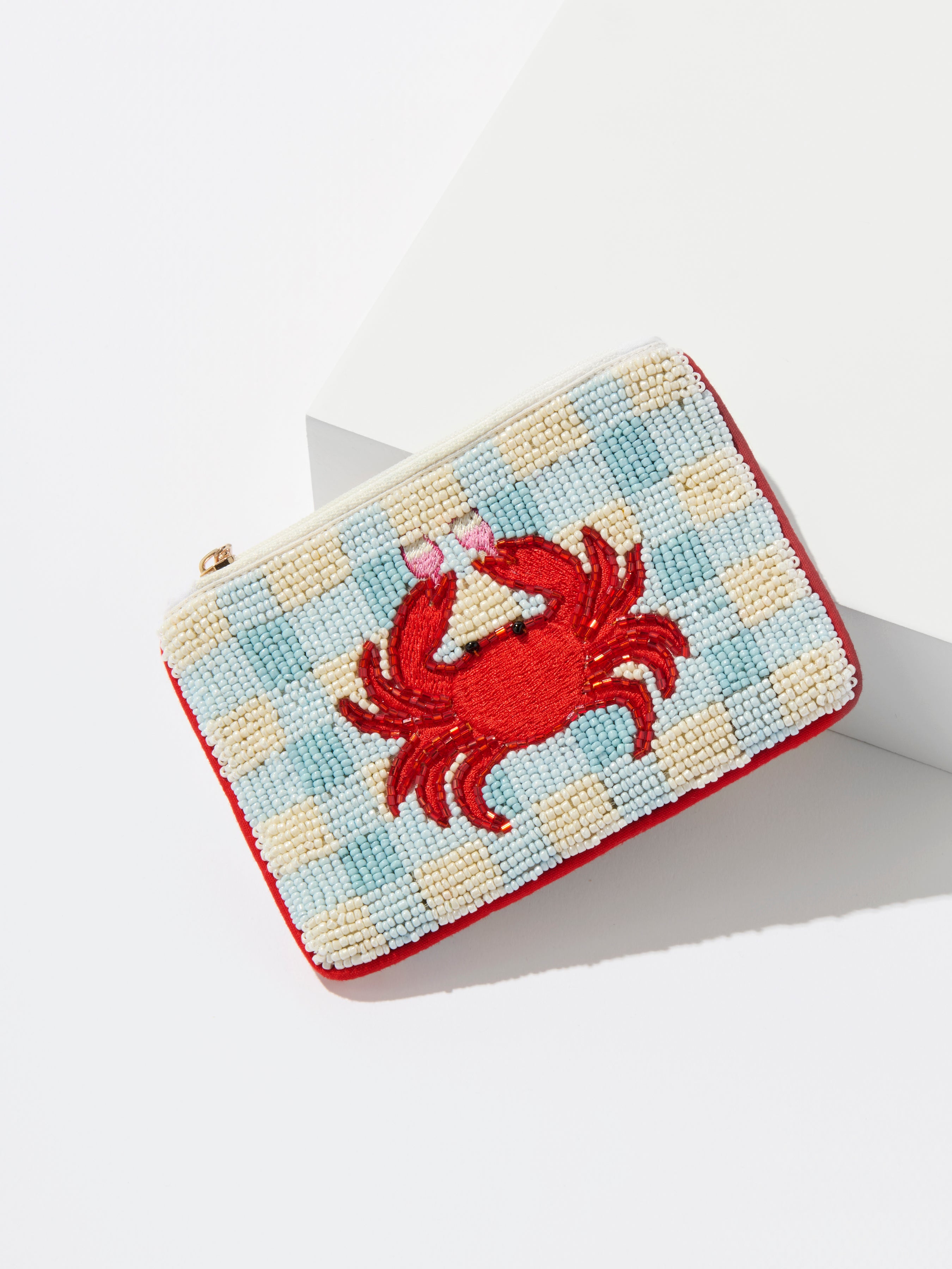 Shiraleah Riviera Beaded Coin Pouch, Blue