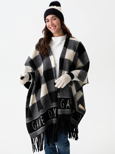 Shiraleah Callie "Game Day" Cape, Black