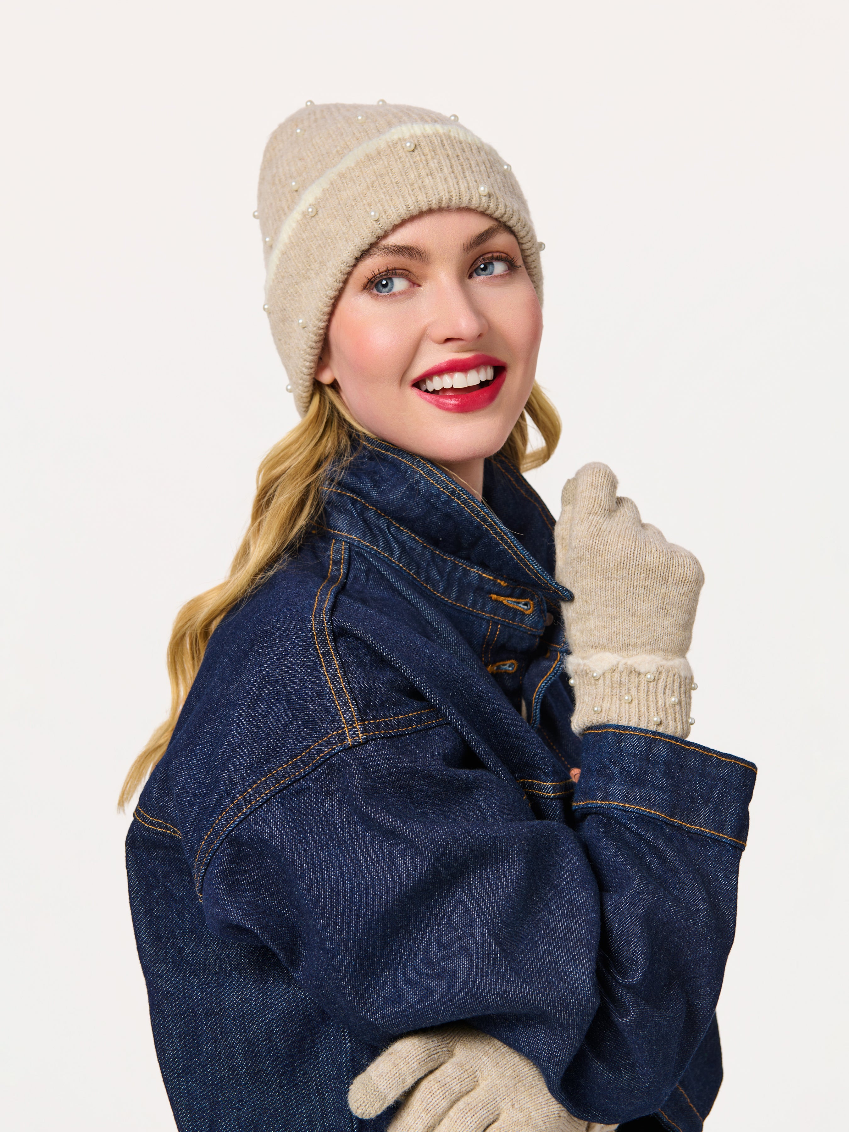 Shiraleah Mila Touchscreen Gloves OATMEAL / OS