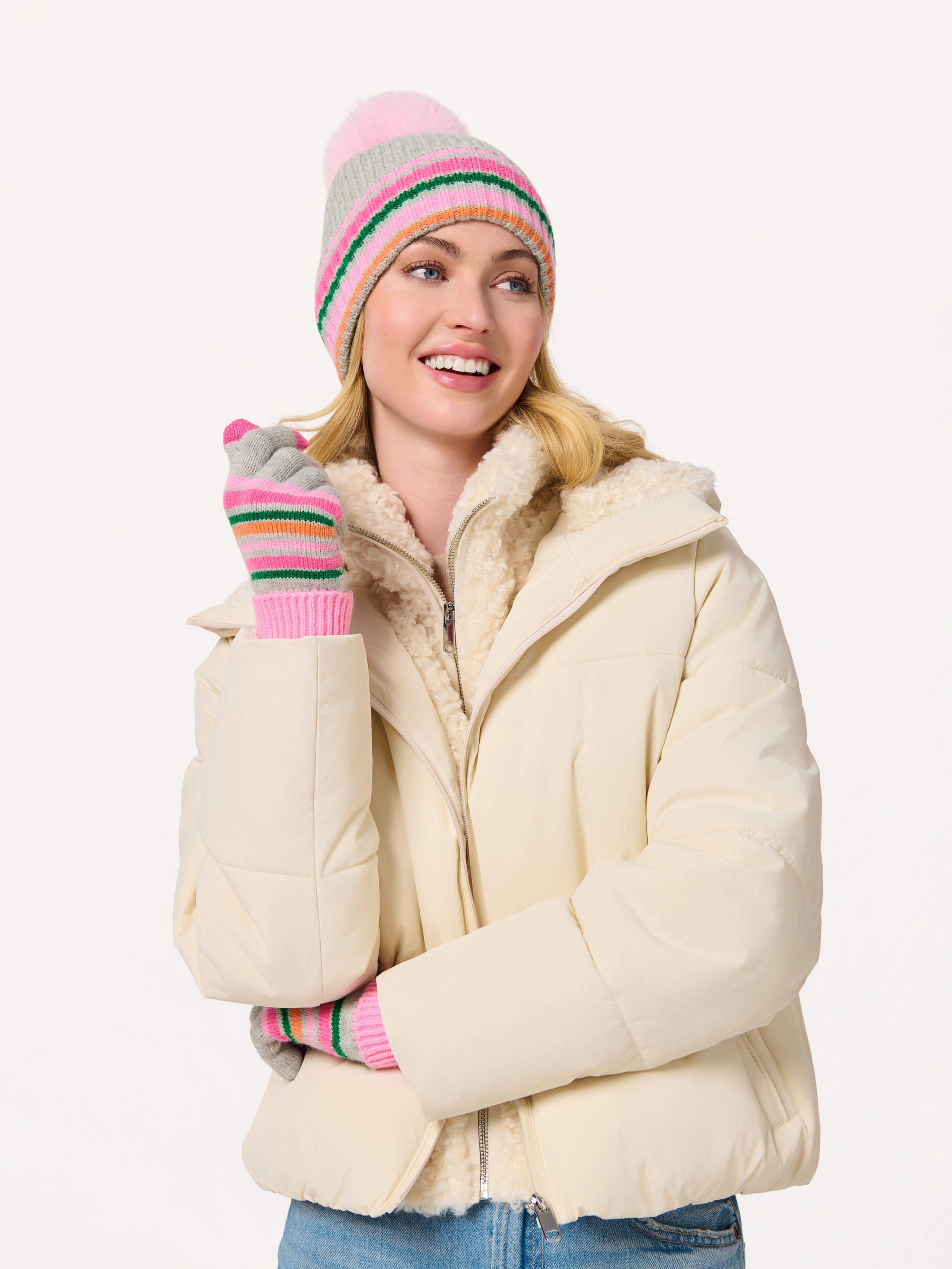 Shiraleah Elle Touchscreen Gloves GREY / OS