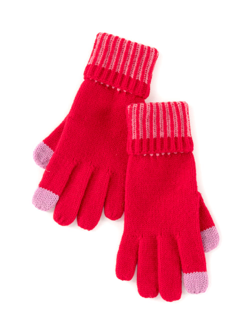 Shiraleah Christie Touchscreen Gloves, Red