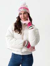 Shiraleah Colorado "Champagne Ski Club" Beanie, Blush