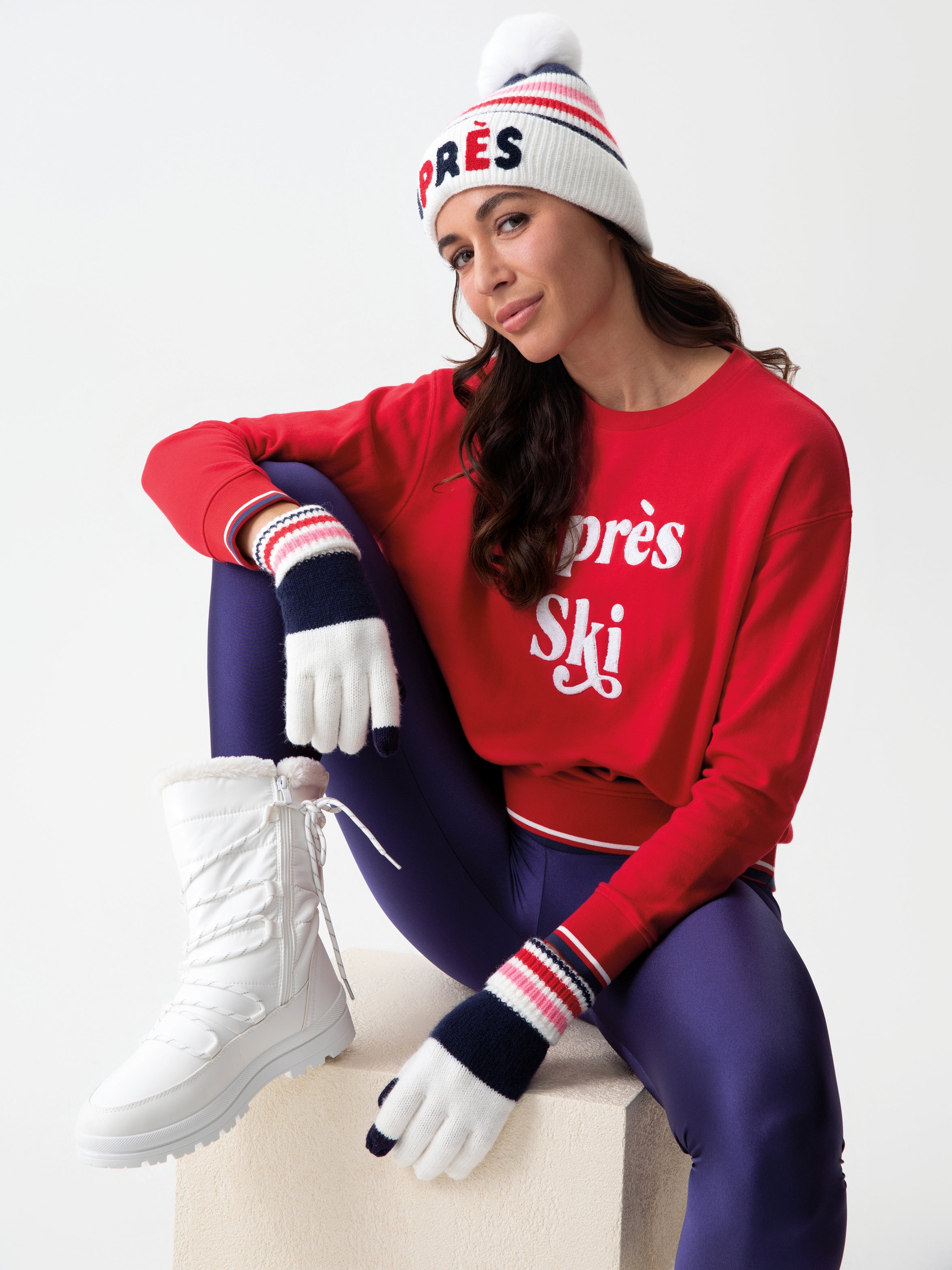 Shiraleah "Apres Ski" Sweatshirt, Red