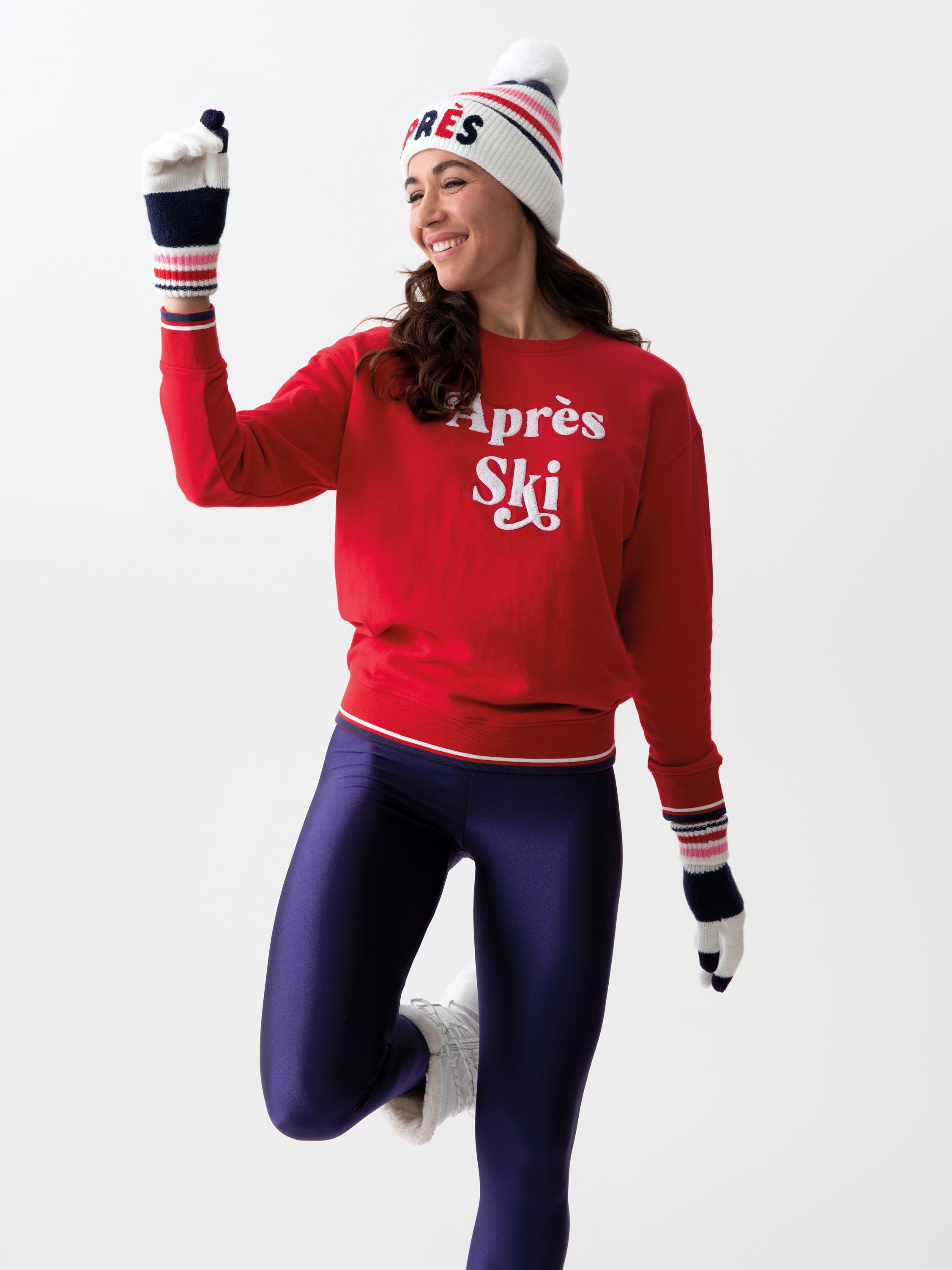 Shiraleah "Apres Ski" Sweatshirt, Red