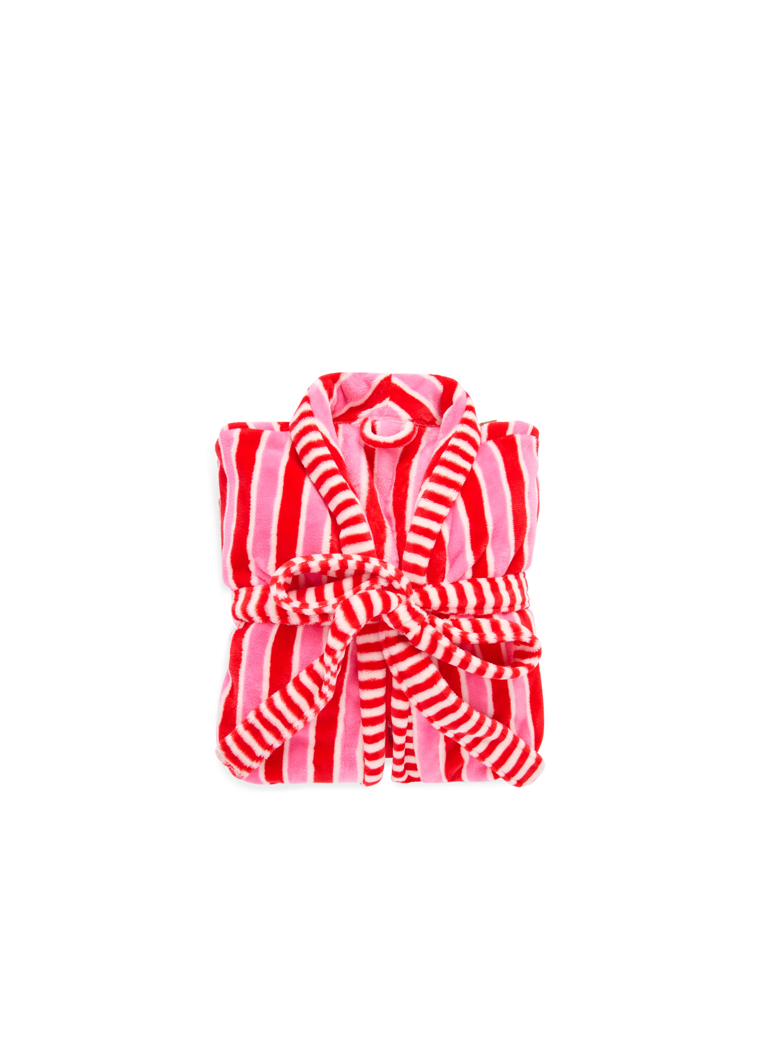 Shiraleah Holly Stripe Robe RED / S/M